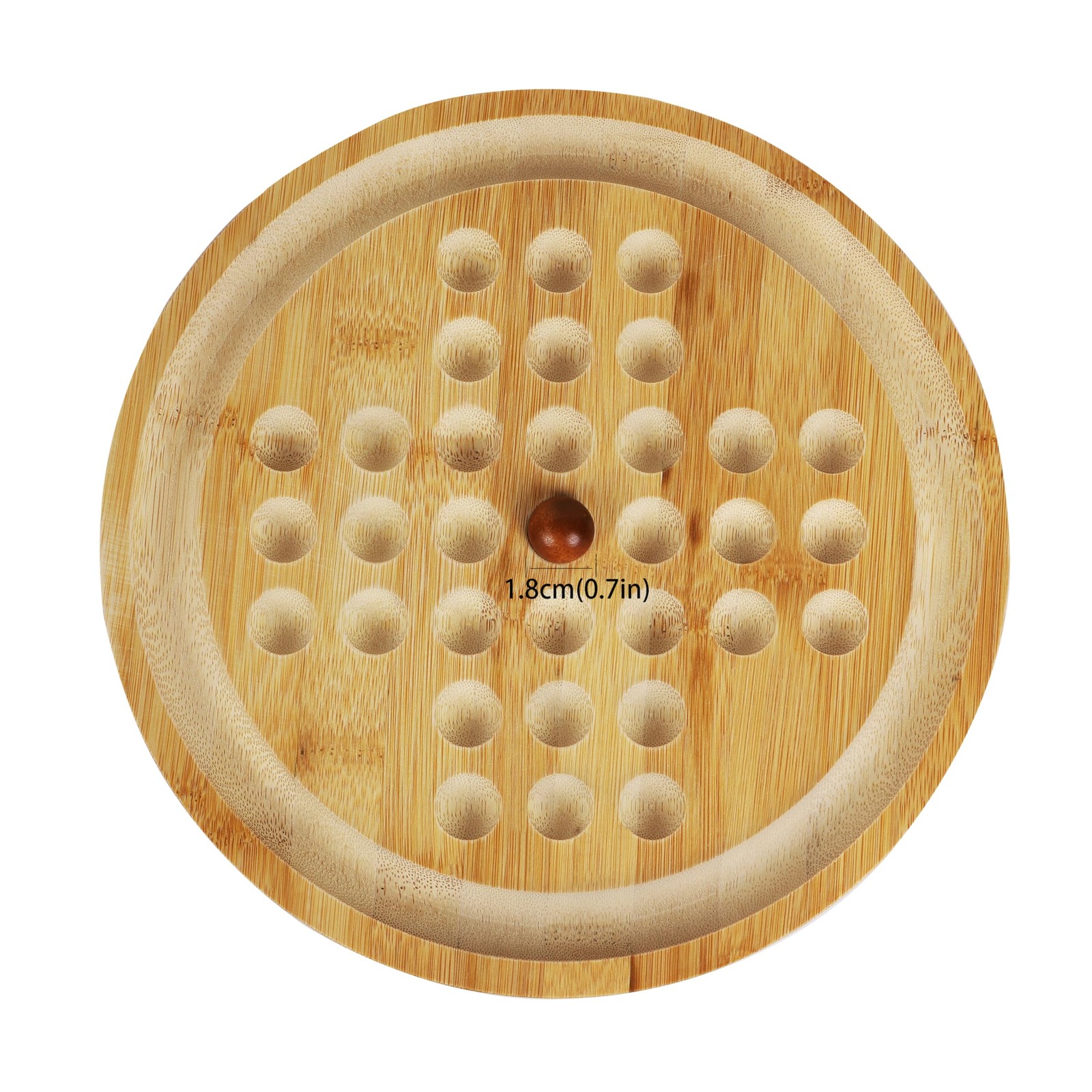 TOWO 2-in-1 Solitaire Labyrinth Board Game, Marble Maze Balancing Toy