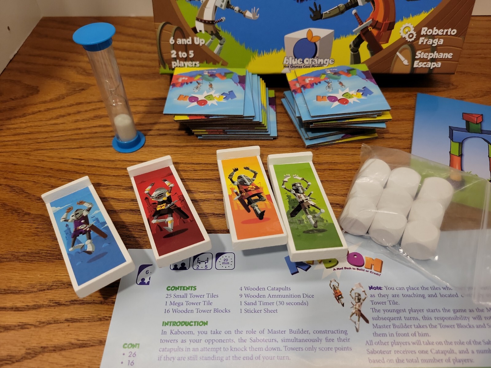 Kaboom – A Mad Dash to Build or Crash Board Game – Missing 1 Piece See Desc