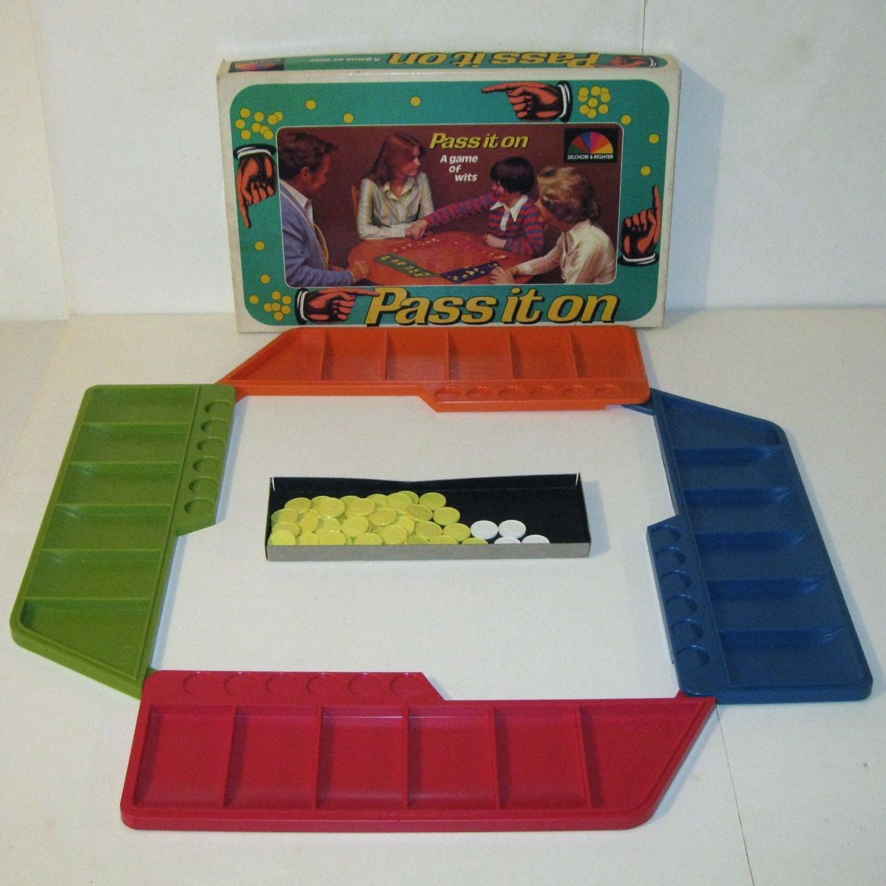 Rare Vintage 1978 PASS IT ON Game! Selchow & Righter #39! Complete in Box!