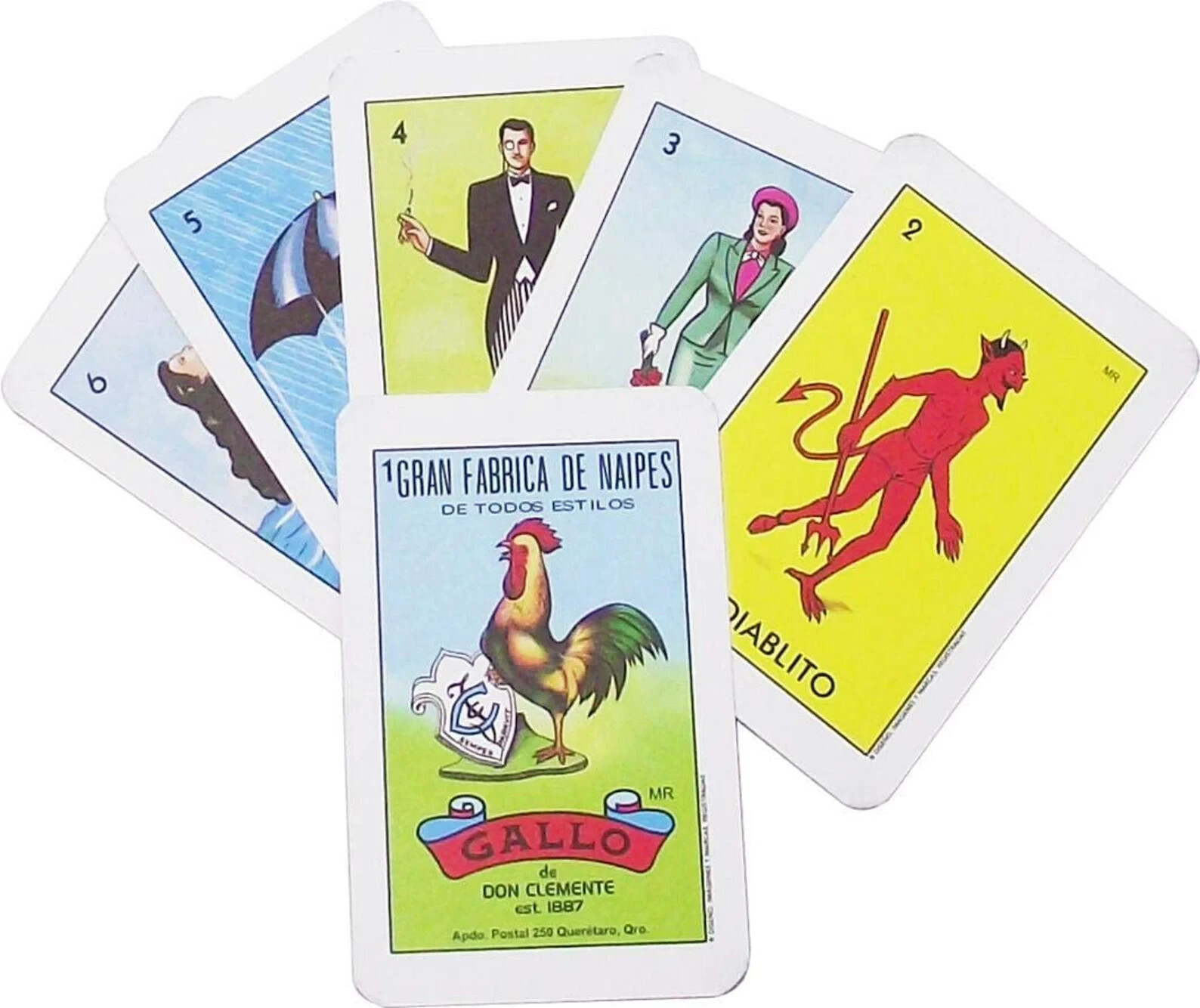 Don Clemente Authentic Loteria Card Game 10 Tablets, Jumbo Size