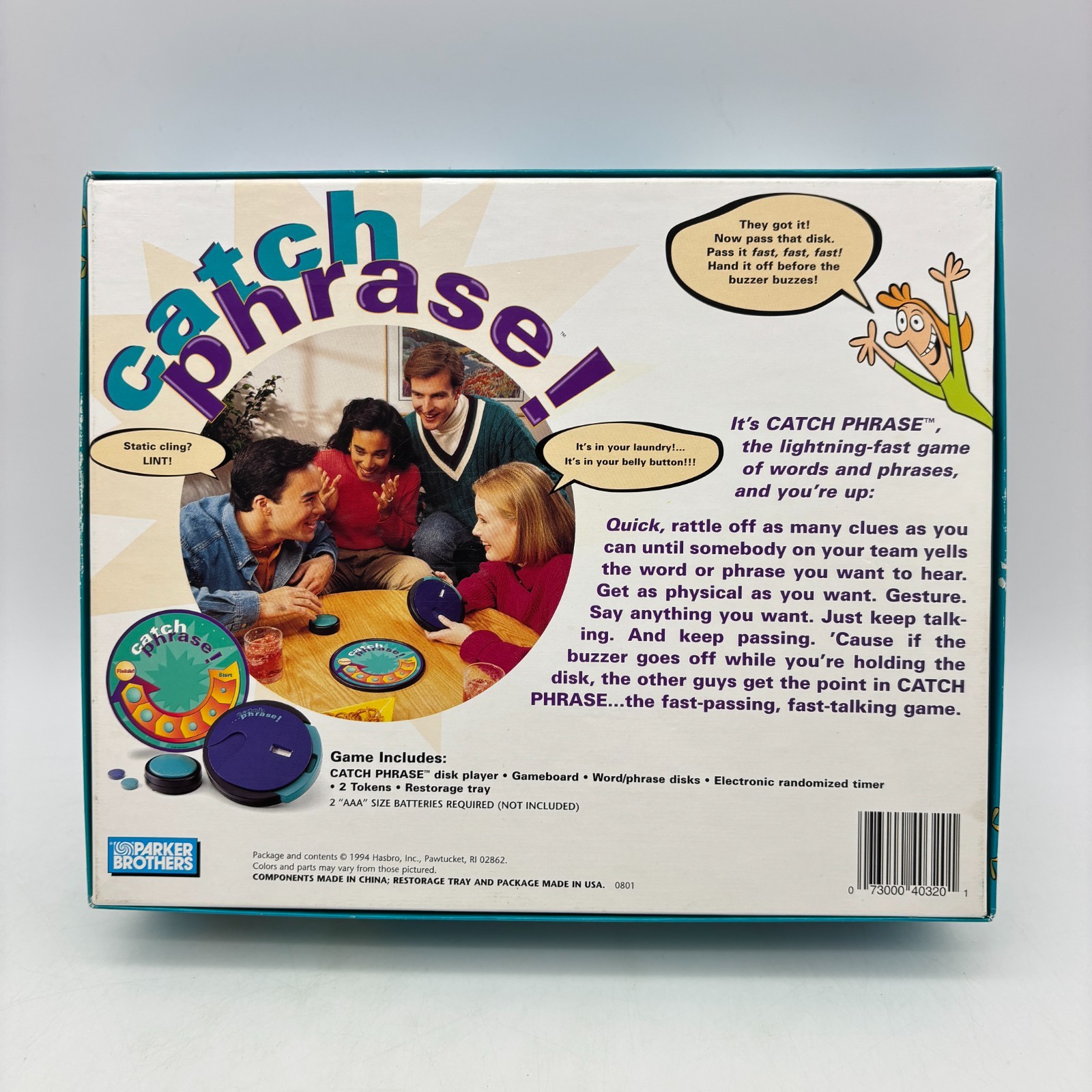VINTAGE Catch Phrase Game COMPLETE WORKS Parker Brothers 1994 90s Words