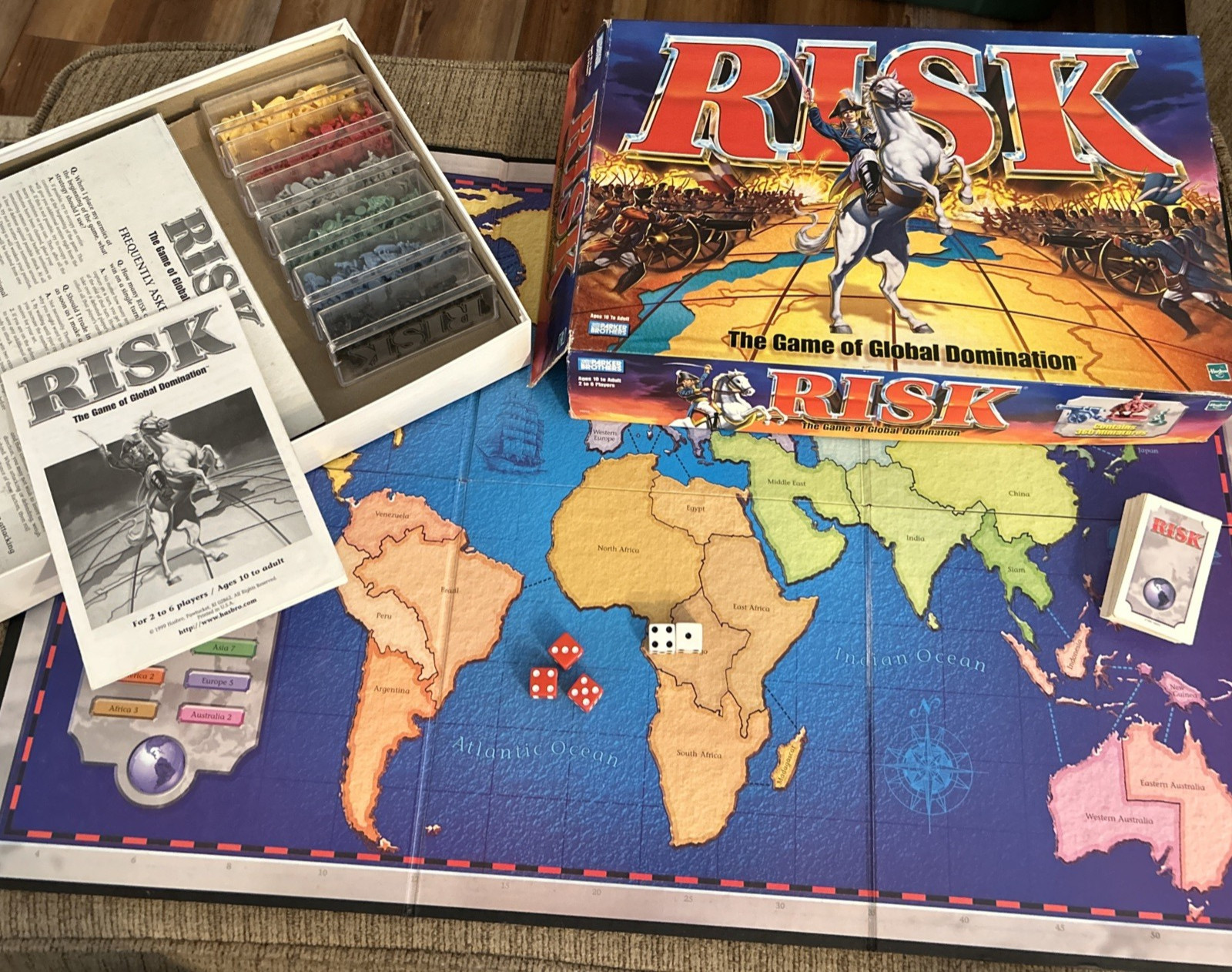 Risk The Game of Global Domination 1998 Parker Brothers Hasbro 100% Complete