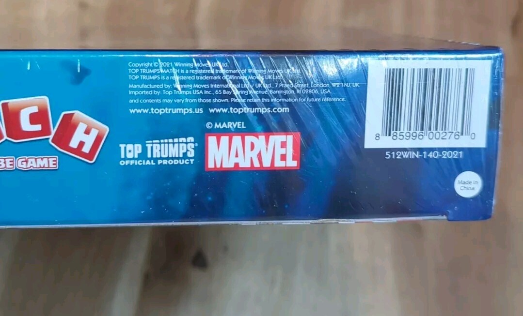 Marvel Avengers Top Trumps Match – The Crazy 5 in a Row Cube Game New