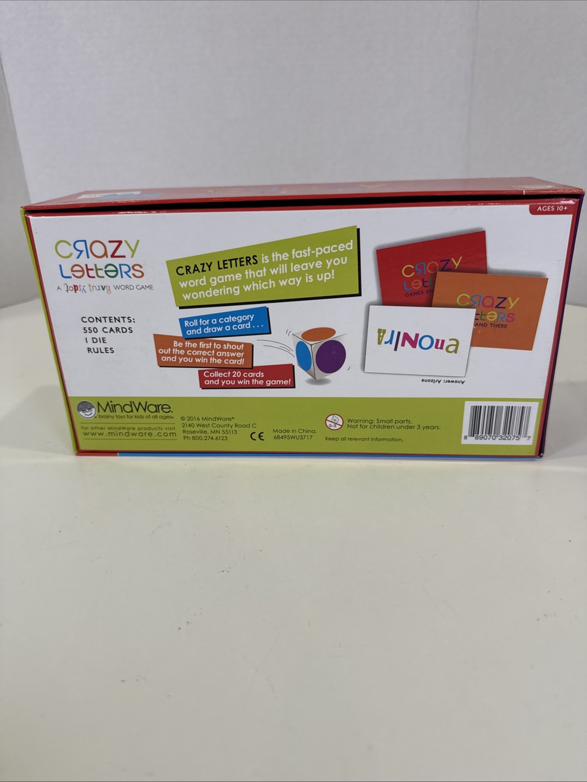 Crazy Letters Word Game Mindware 2016 Complete