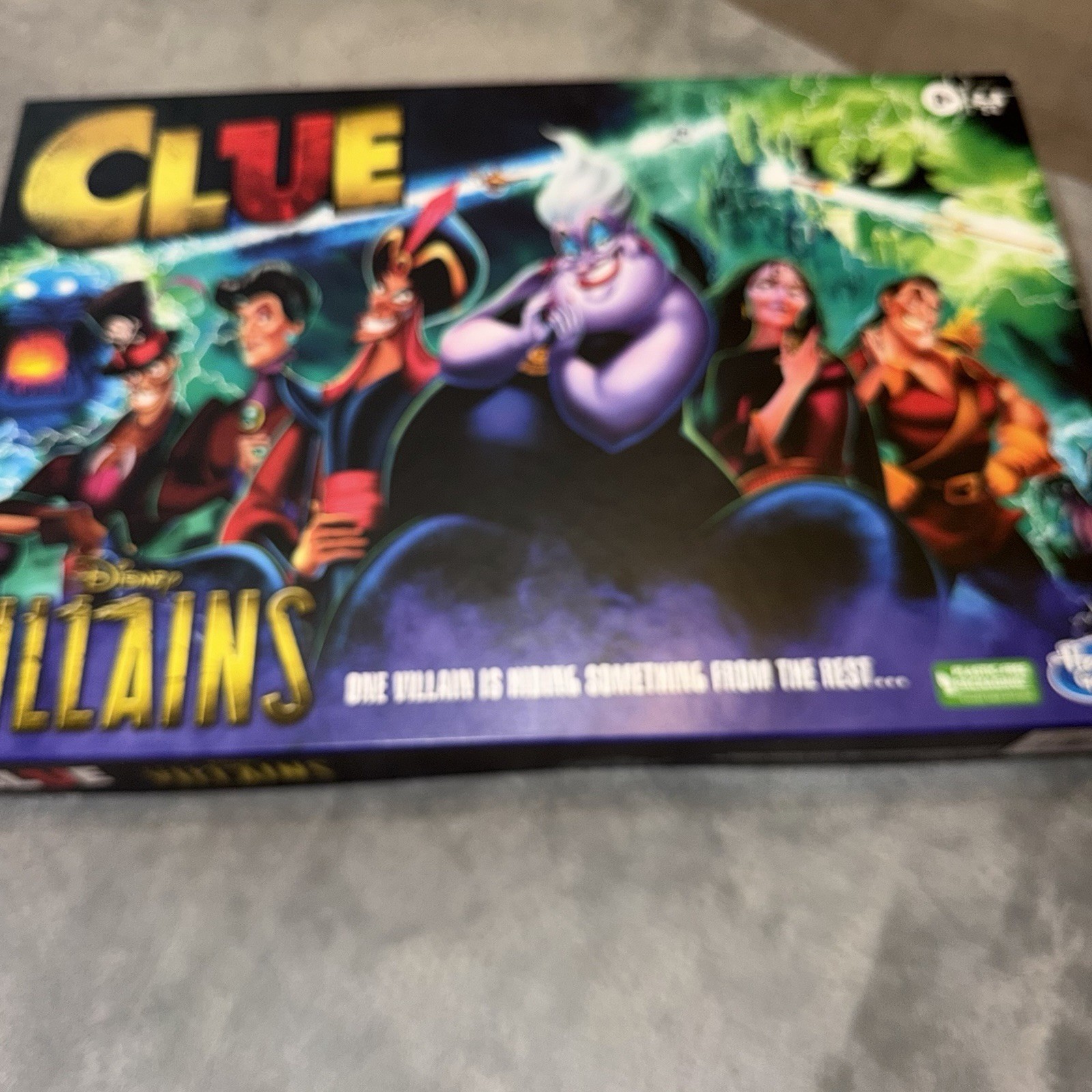 Clue Disney Villains Board Game Hasbro 2-6 Players Complete NEW Factory Sealed