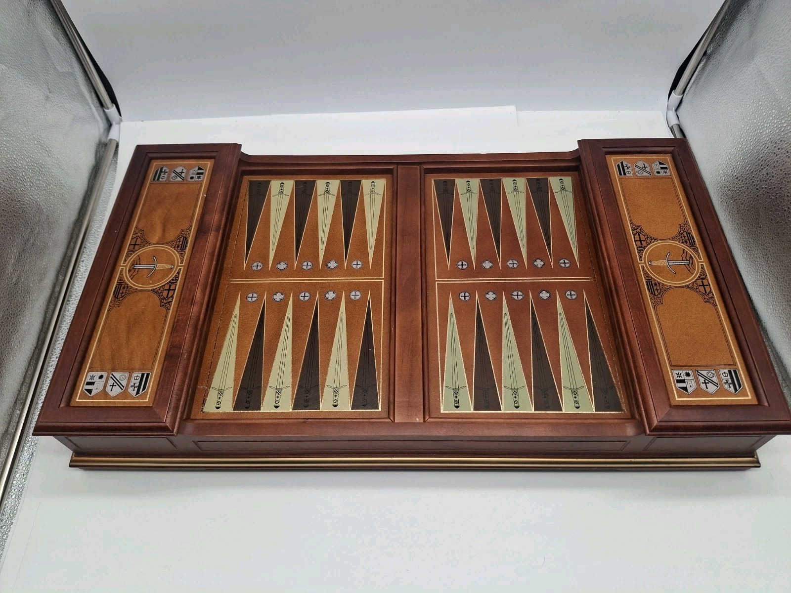 Vintage Franklin Mint Excalibur Backgammon Board 1986 Limited Edition