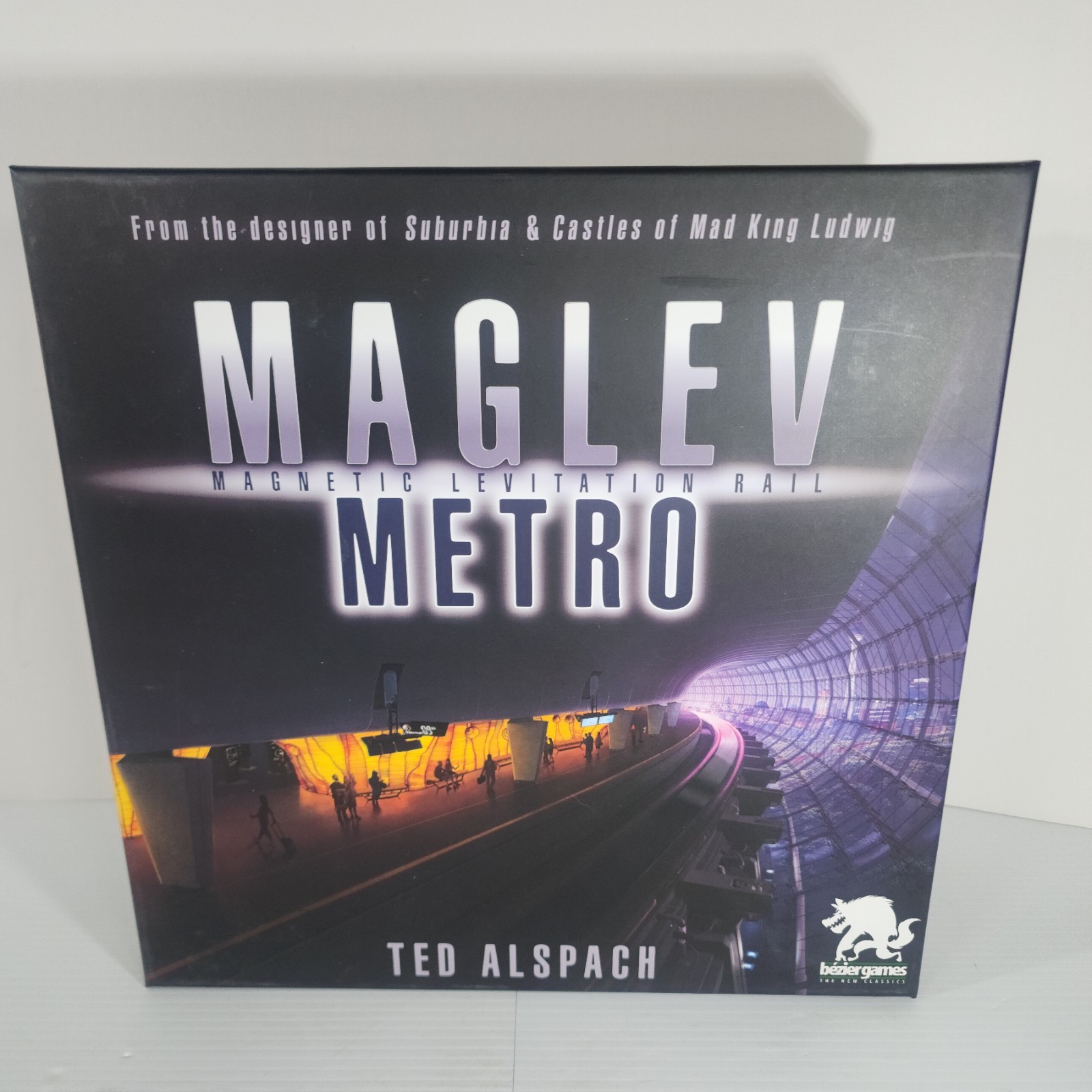 Maglev Metro Board Game – Bezier Games – Ted Alspach – Open Box, Complete