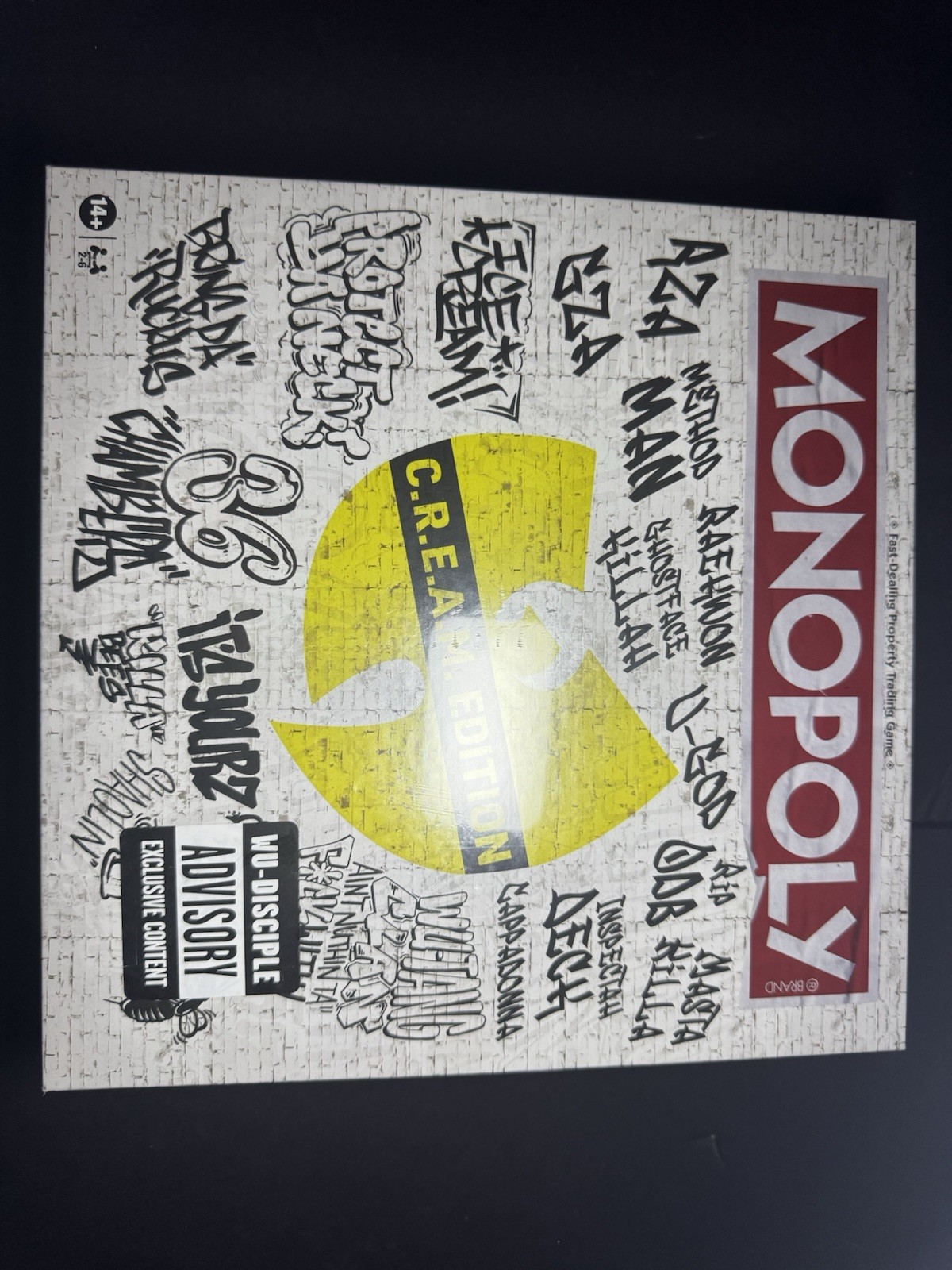 MONOPOLY WU TANG CLAN C.R.E.A.M. LIMITED EDITION BOARD GAME – NEW SEALED