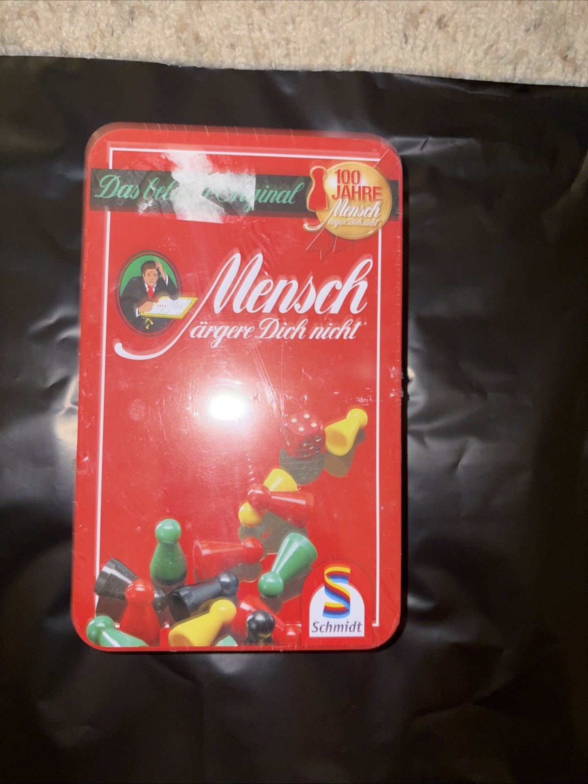 Schmidt Spiele 51204 Mensch ärgere Dich nicht, Metal Box Travel version edw60