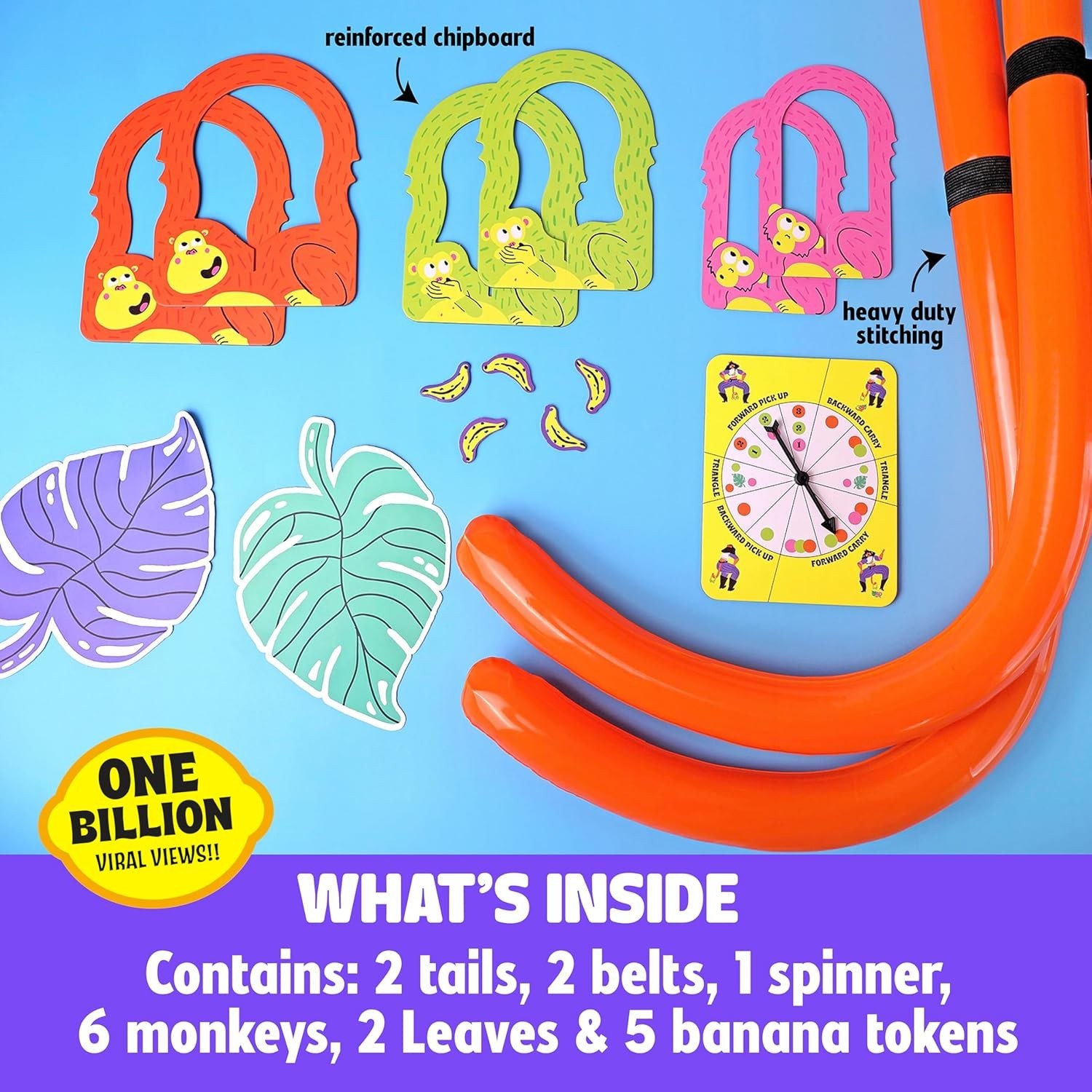 It’s Bananas! The Monkey Tail Game – Funny Family & Party Game for Kids & Adu…