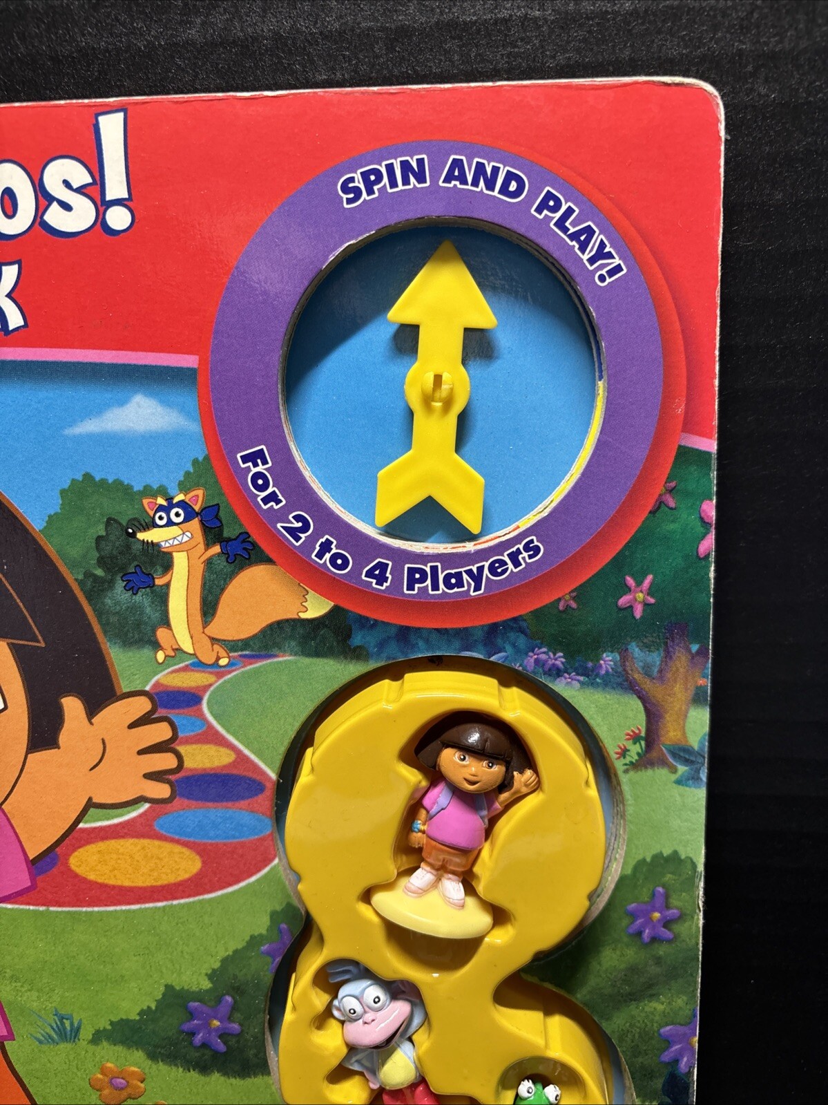 NICK JR. DORA THE EXPLORER ADVENTURE GAME BOOK-5 GAMES & 4 FIGURES-COPYRIGHT2004