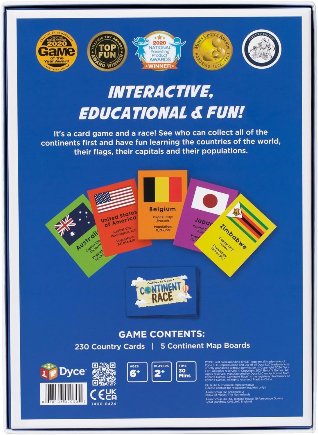 Interactive Continent Race Game – Engaging Geography Learning for Kids & Family,