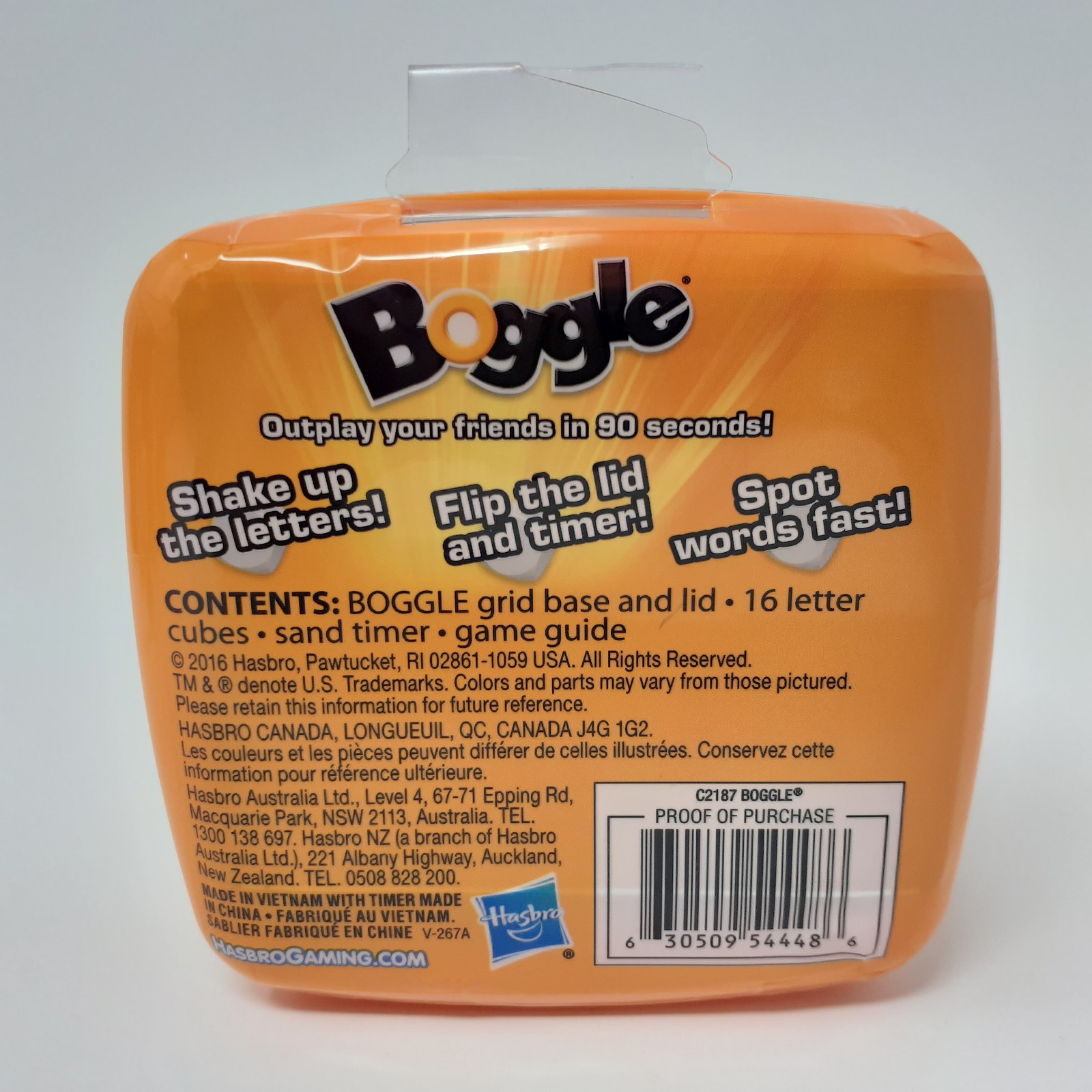 Boggle Game 2016 Word Hasbro Gaming New Sealed
