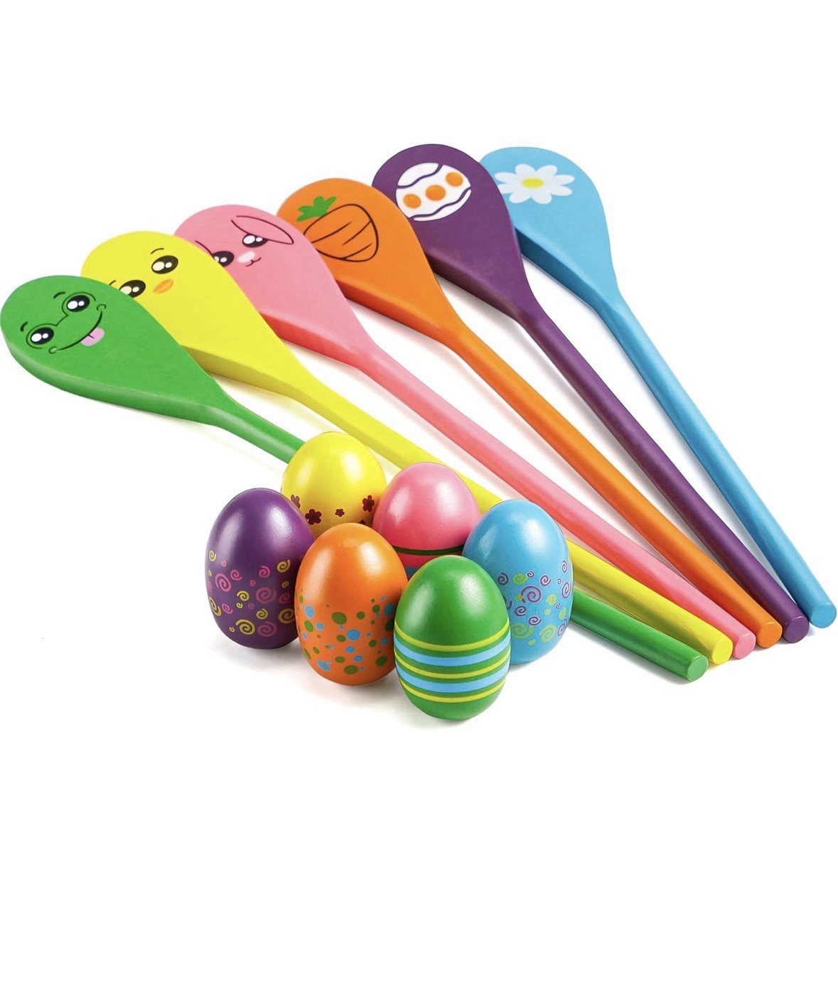 Fun & Engaging 12PCS Egg & Spoon Race Set – Ideal for Easter Egg Celebrations