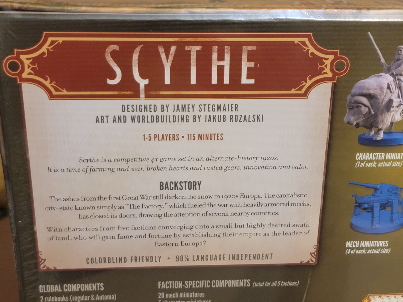 Stonemaier Games Scythe Board Game – STM600 1-5 Players Brand New Sealed