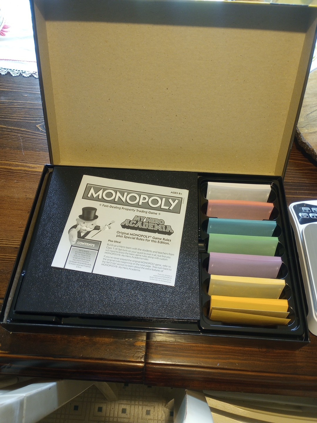 MONOPOLY MY HERO ACADEMIA, ANIMEE, COMPLETE, 2019 BOARD GAME, 6 TOKENS