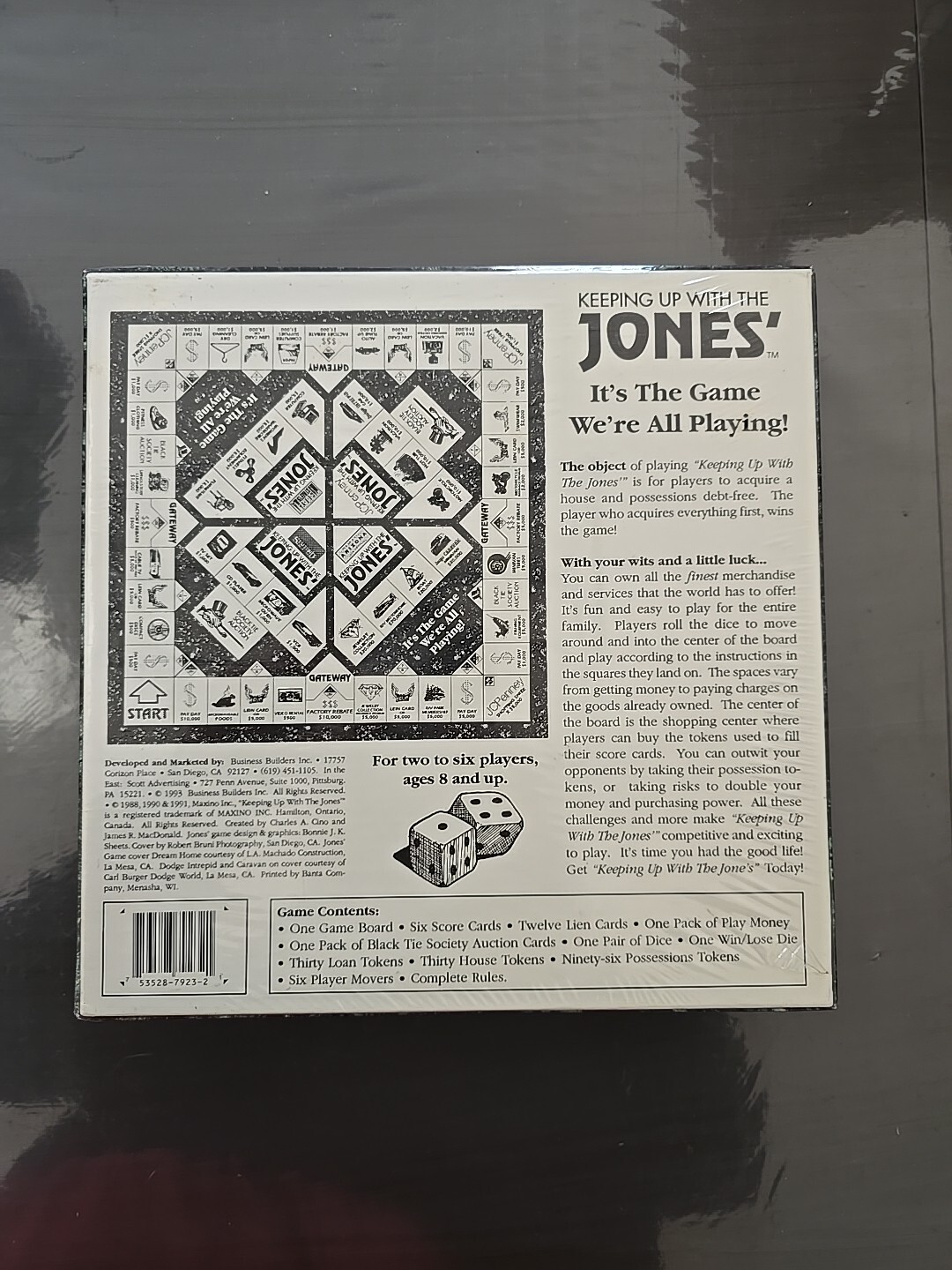Keeping Up With The JONES’ BOARD GAME – 1993 – Sealed