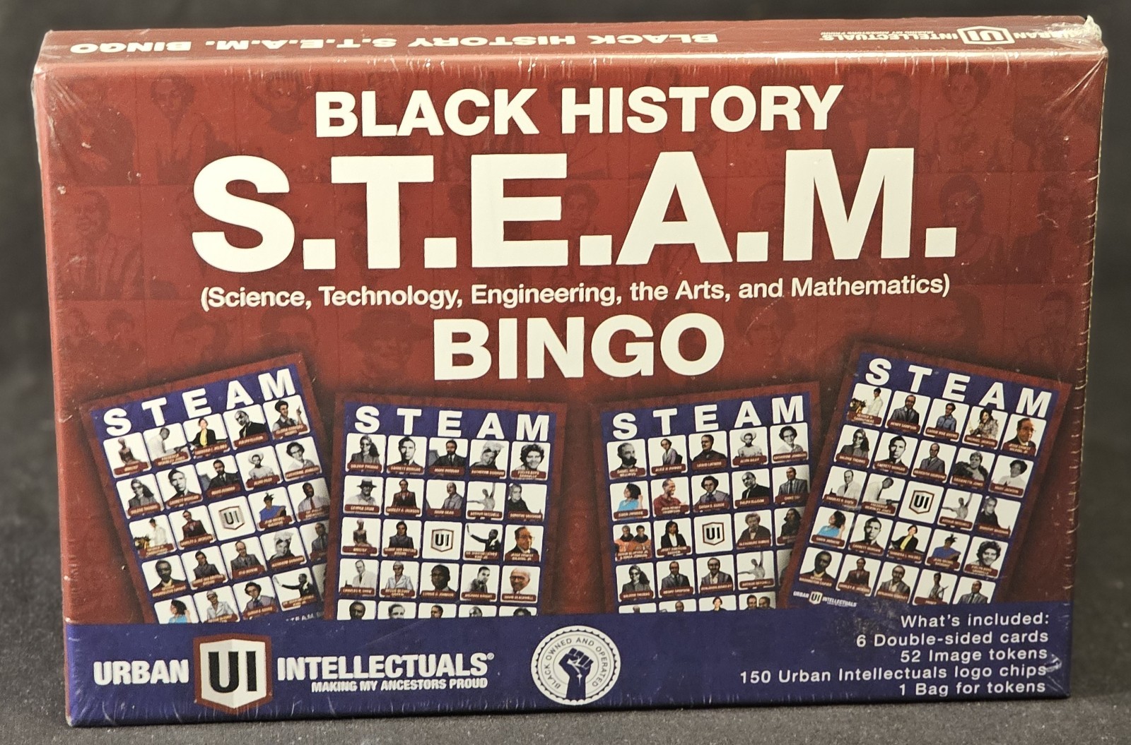 Black History S.T.E.A.M. Bingo Game Urban Intellectuals’ Sealed New