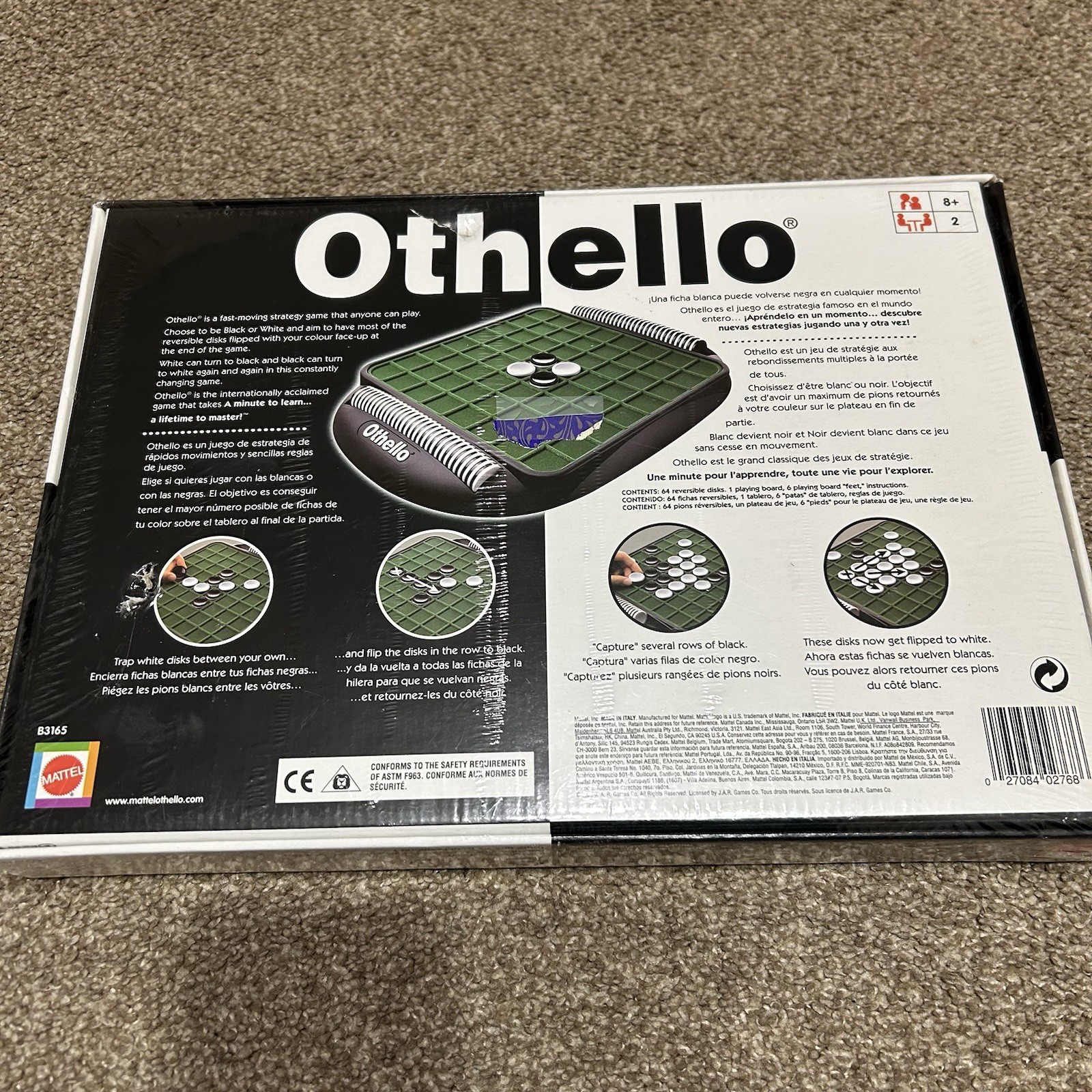 2005 Mattel Othello Board Game Brand New Factory Sealed