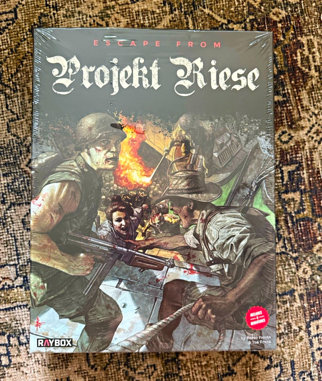 RAYBOX Escape From Projekt Riese Board Game w/ Miniatures 1+ Players Ages 10+