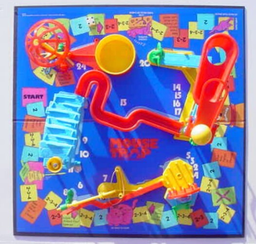 1986 Milton Bradley Mousetrap 100% Complete Board Game Mouse Trap Zany Crazy