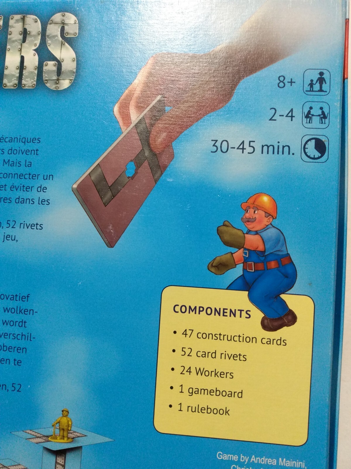 Game Skyscrapers Sirius Building & Blocking 2-4 play Ages 8 Up Mainini Boelinger