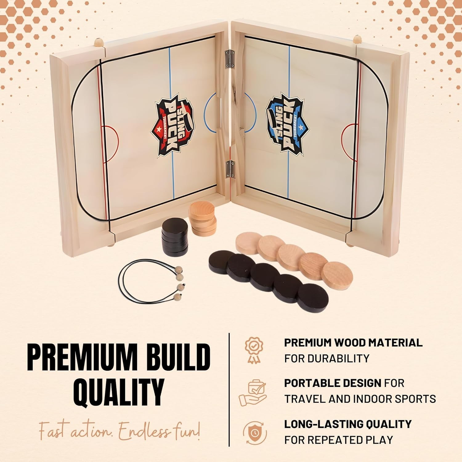 Fast Sling Puck Game – Super Winner Slingshot Puck Board Game – Sling It Shot…