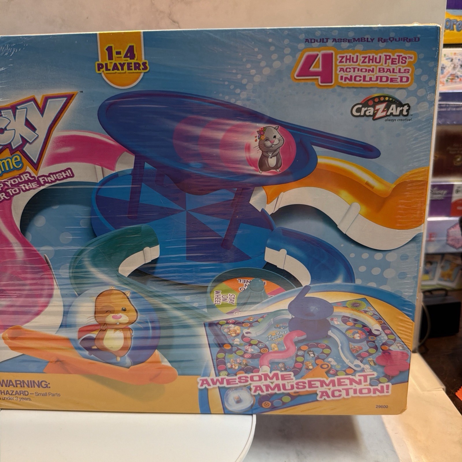 NEW Zhu Zhu Pets 2010 Wild Wacky Hamster Board Game Craz-Z-Art RARE EBRC1/C3