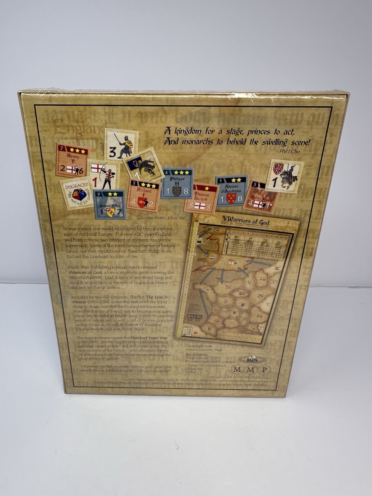 Warriors Of God – The Wars Of England And France Multi Man Publishing (MMP) NEW