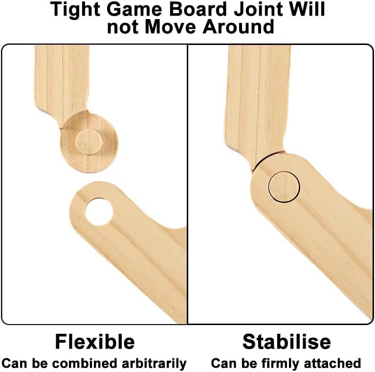 Wood Pegs and Jokers Board Game Set 2 to 8 Player with Cards Marbles Portable