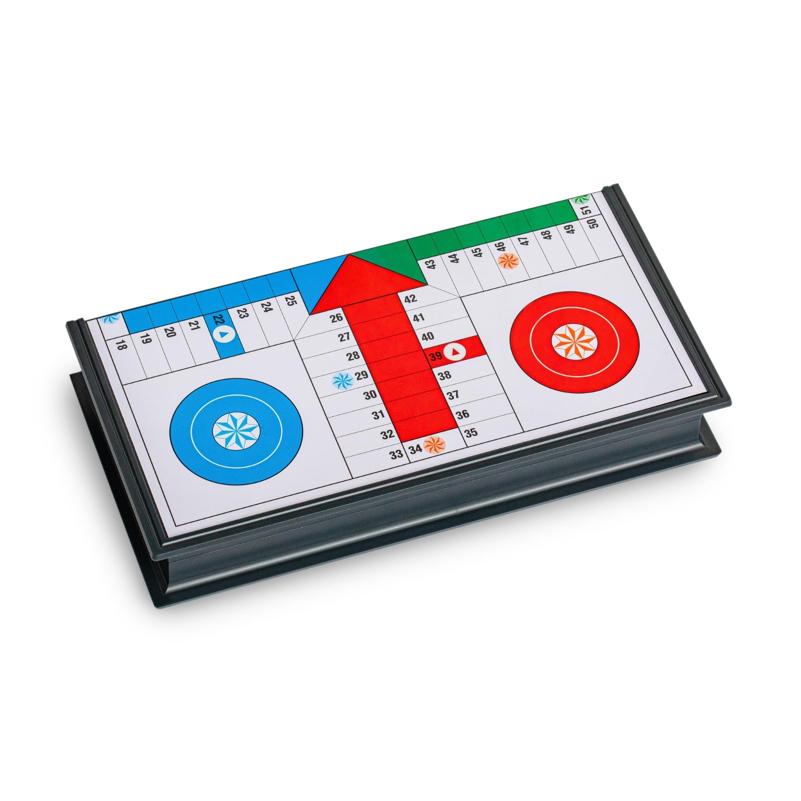 Magnetic Folding Travel Ludo Game Set – Compact 9.75″ Board for Family Fun