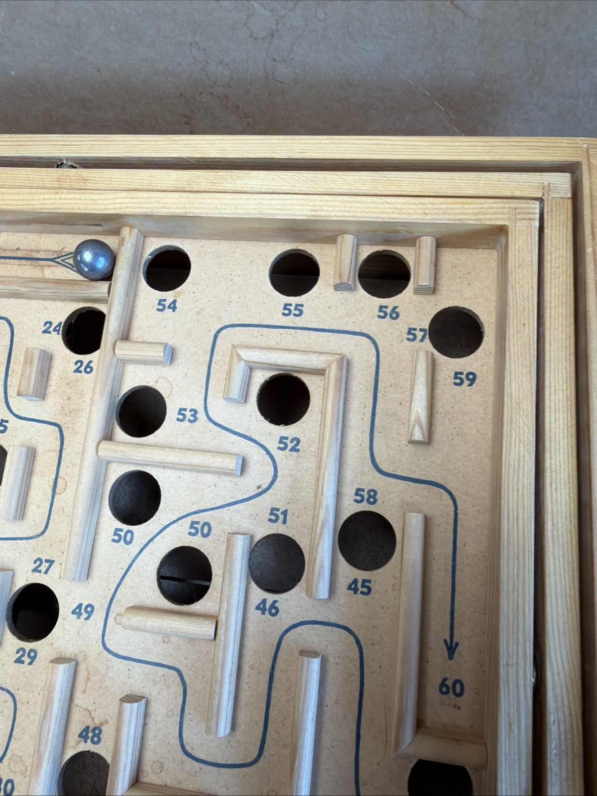 Vintage 1950 Brio Labyrinth Wooden Game with Original Box!!