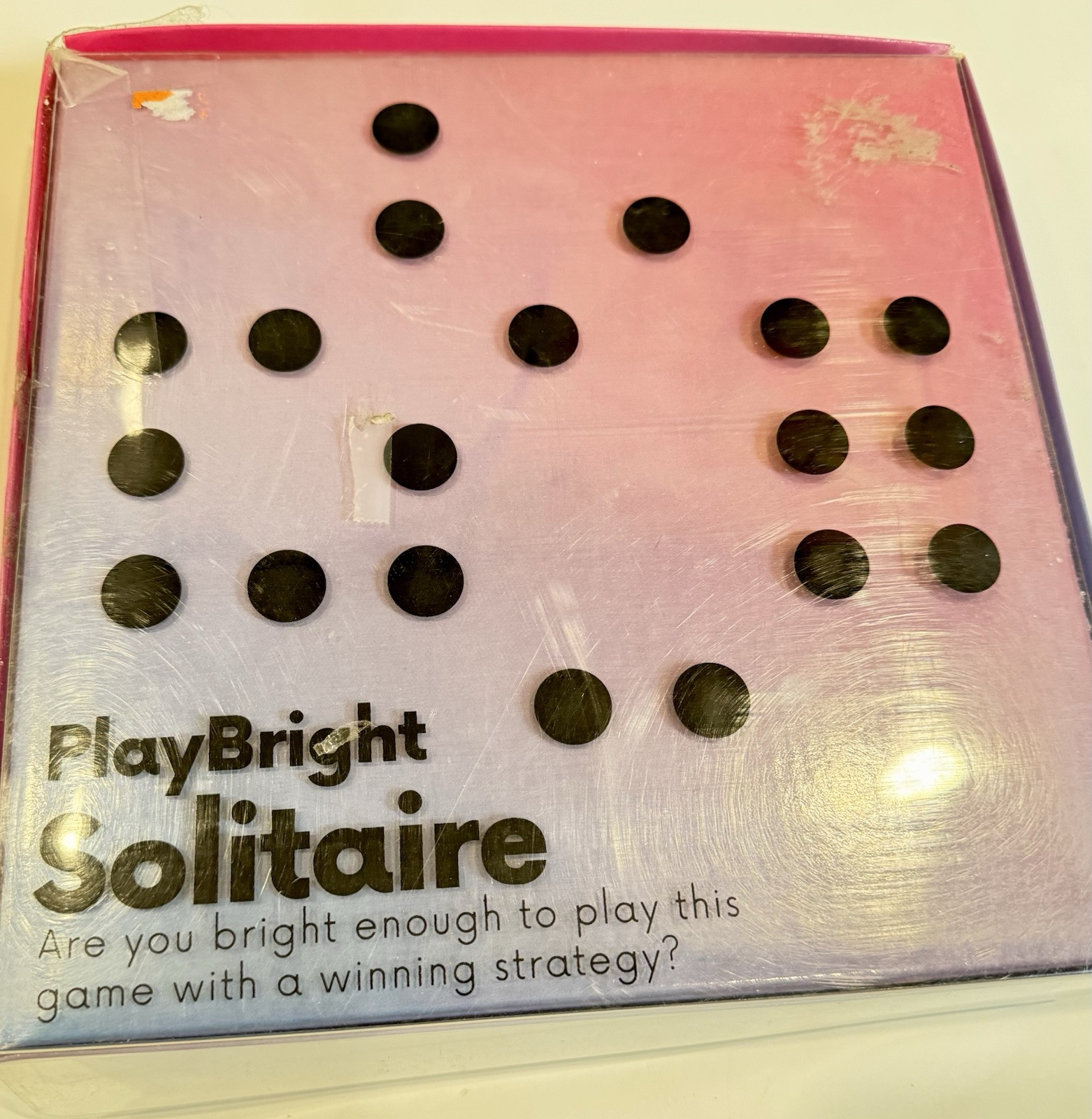Professor Puzzle PlayBright Solitaire | Classic Wooden Family Board Game