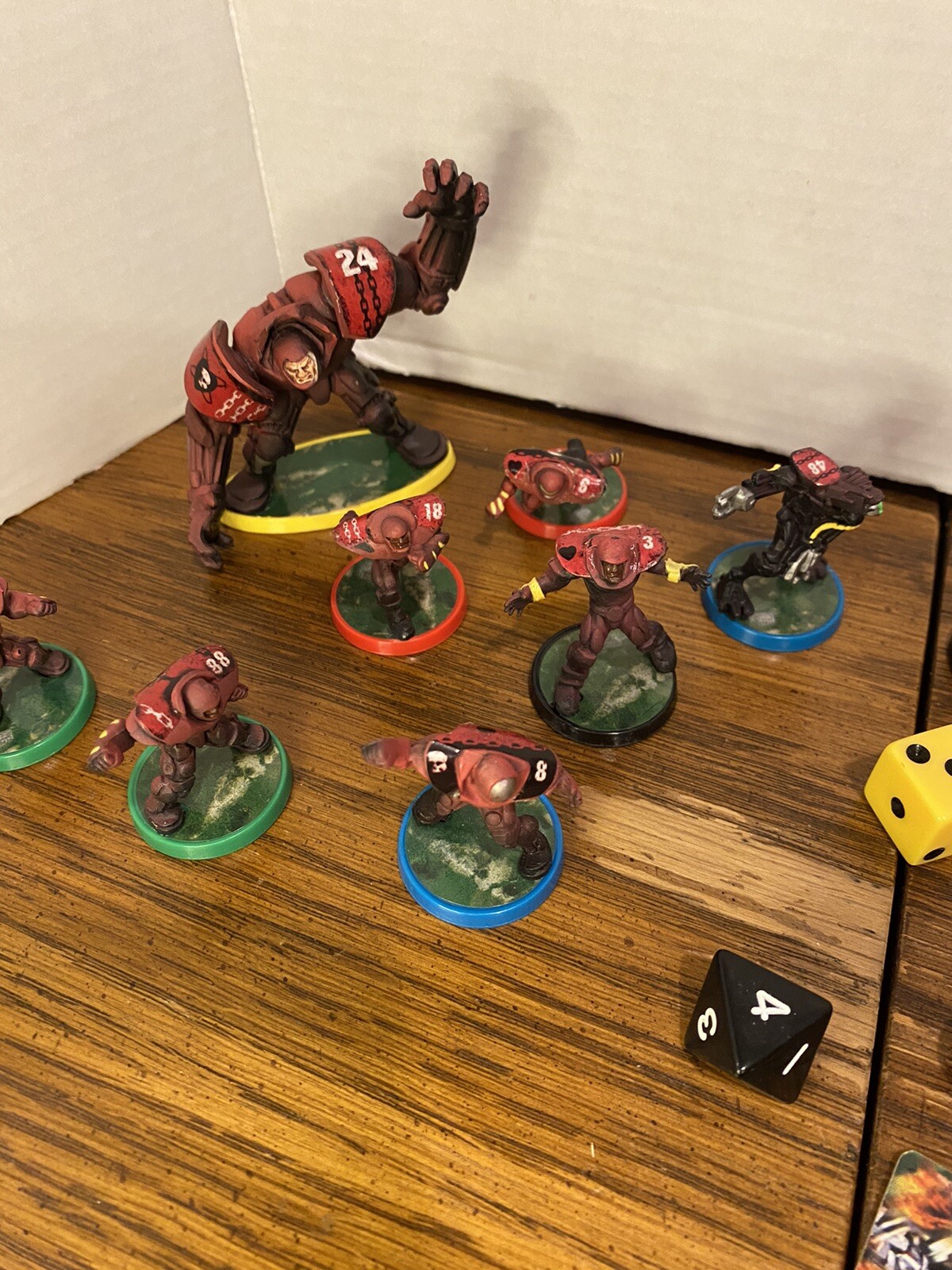 Milton 2003 BATTLE BALL The Future Football Game Pieces Figures, Dice, Tokens