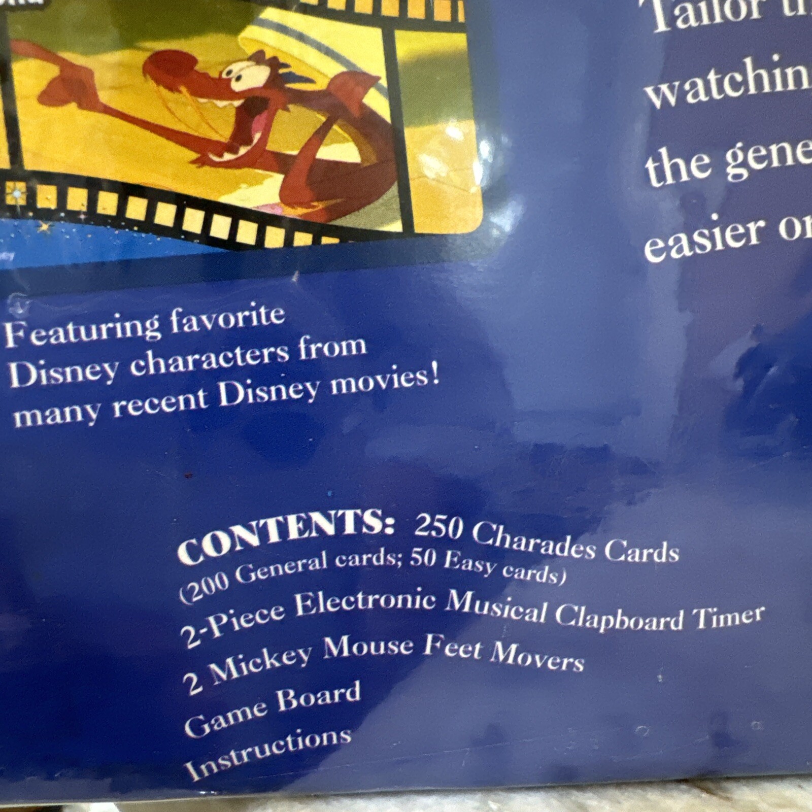 Mattel Wonderful World of Disney Charades Game Metal Tin 1999 Brand New Sealed.