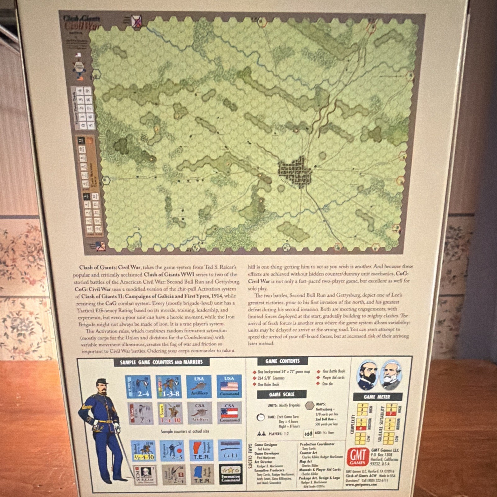 GMT Games Clash of Giants Civil War: Bull Run & Gettysburg Board Game Dice