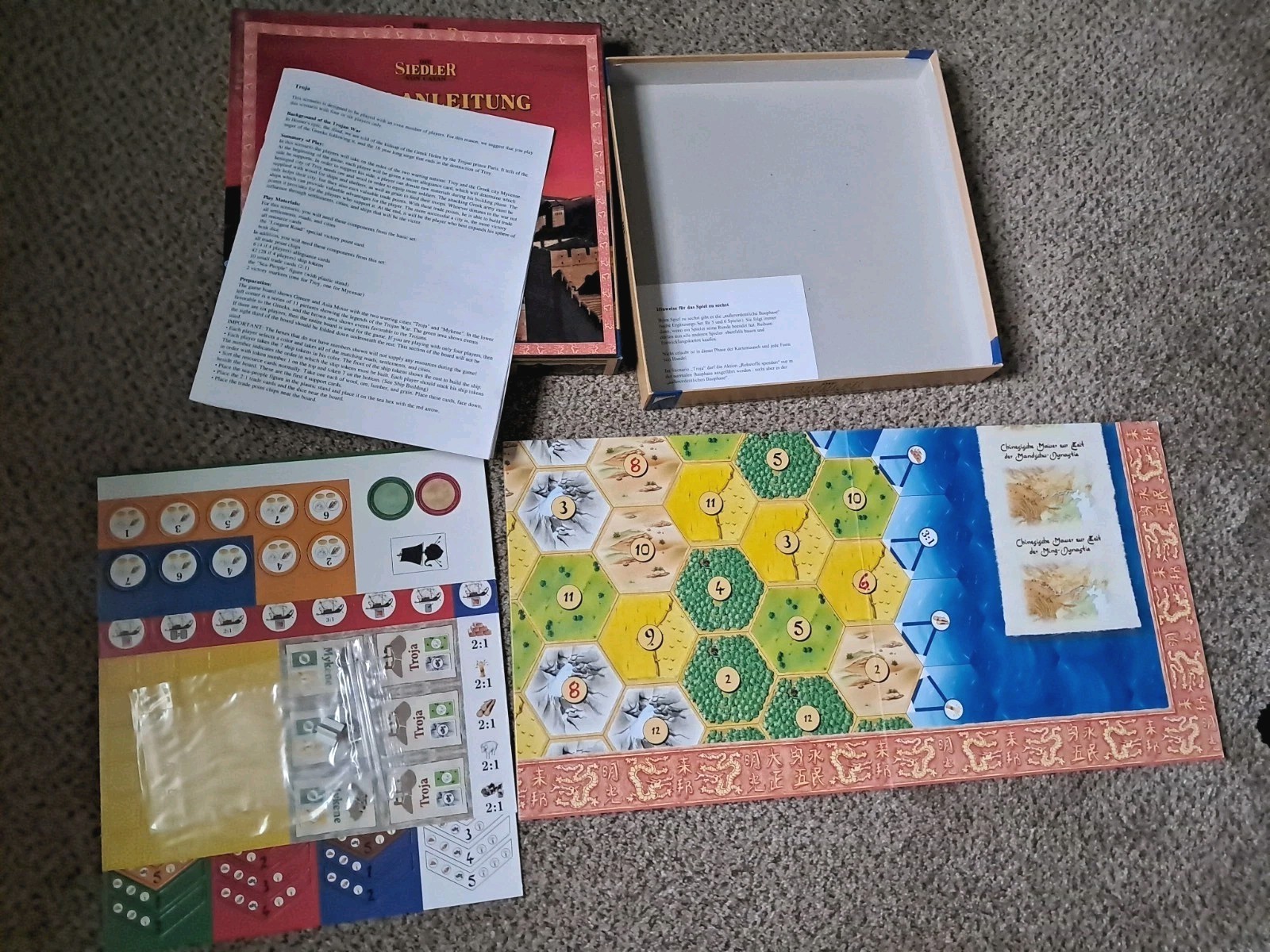 New 2001 Mayfair Games #5112 Historical Scenarios II Troja & Die Grosse Mauer T