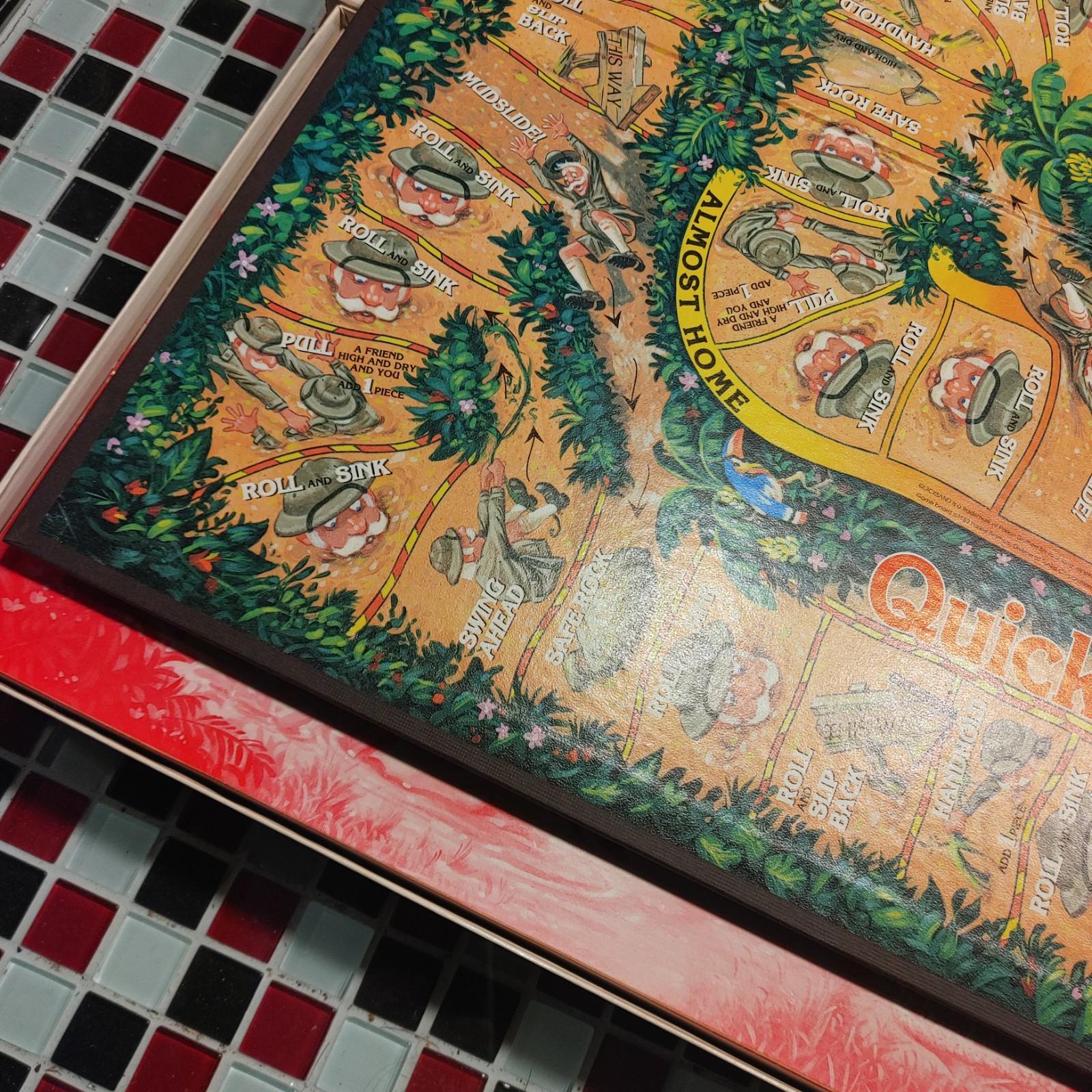 COMPLETE ~ Vtg 1989 Quicksand Slip Slide or Sink Parker Brothers Board Game