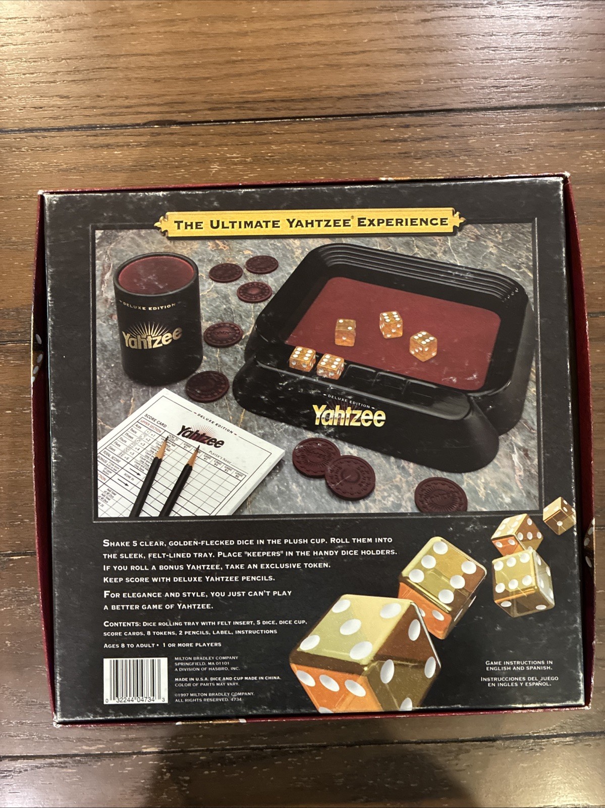 Yahtzee DELUXE Edition 100% COMPLETE Game Milton Bradley Vintage 1997