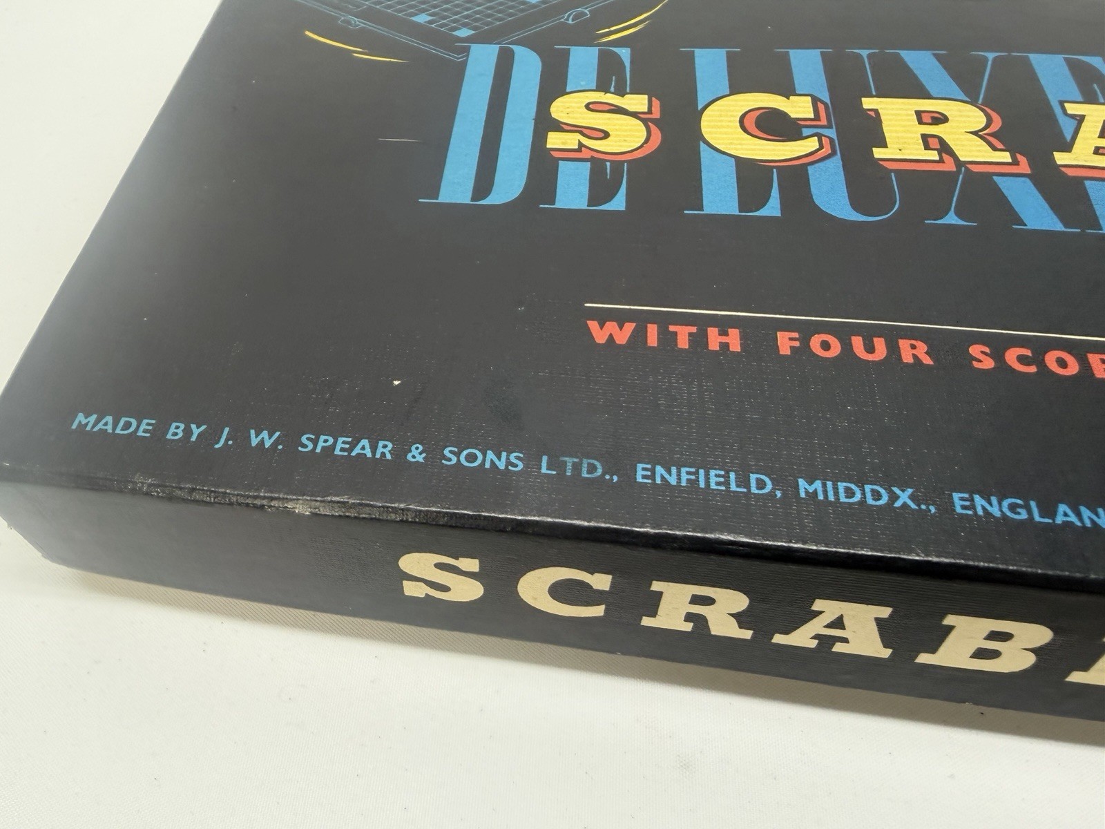 Vintage 1954 Spears England Deluxe Scrabble