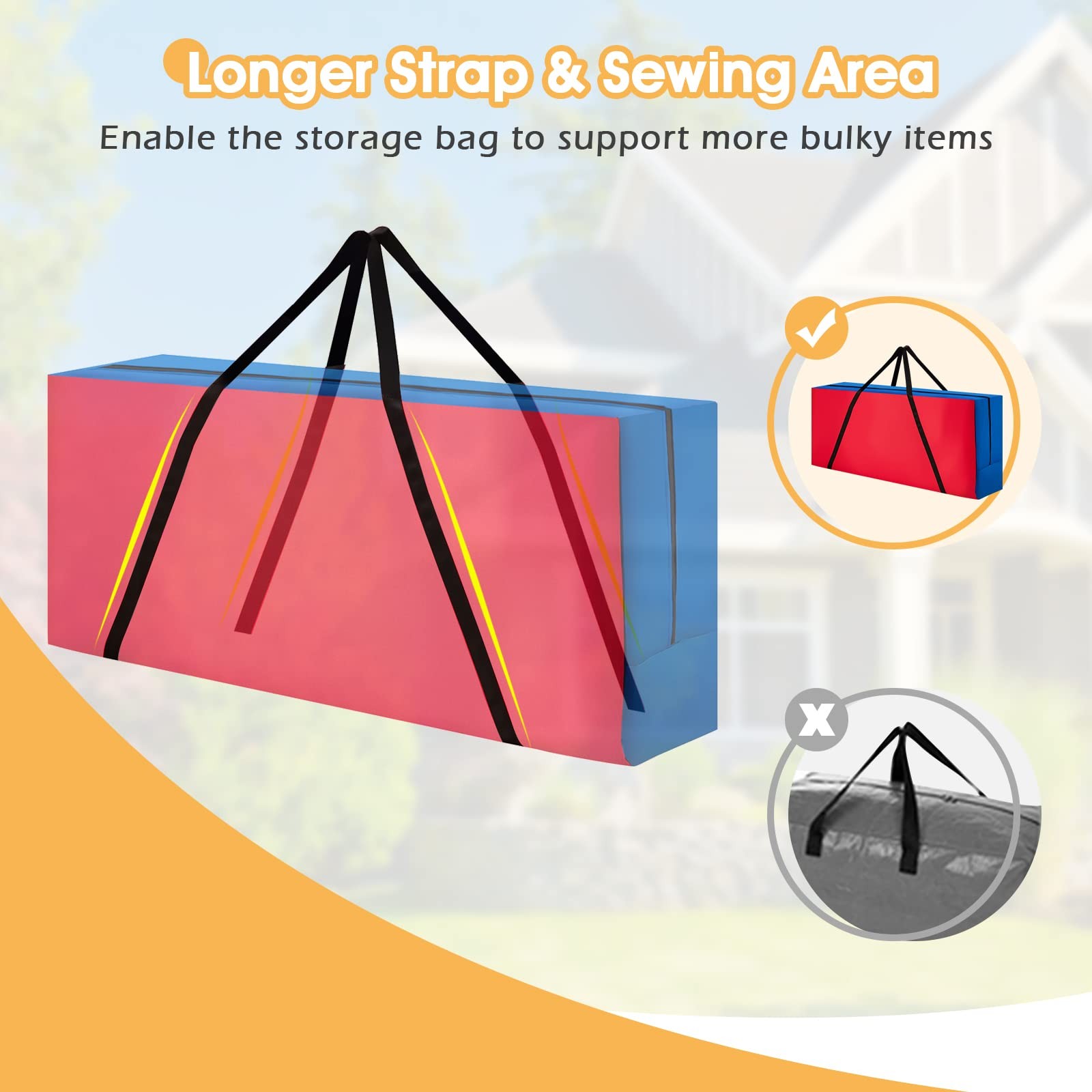 Giant 4 in A Row Carrying Bag, Storage Bag for Jumbo 4-to-Score Giant Game Set