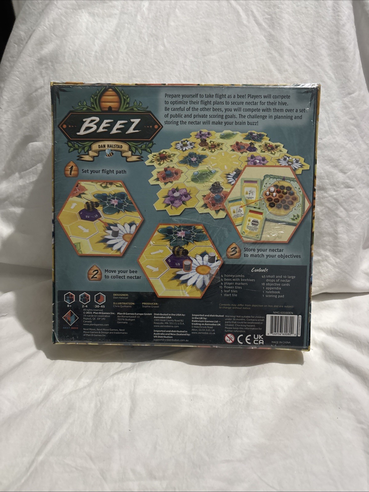 Beez – Dan Halstad Board Game 2021 Next Move Plan B Games Factory Sealed 8+ 2-4