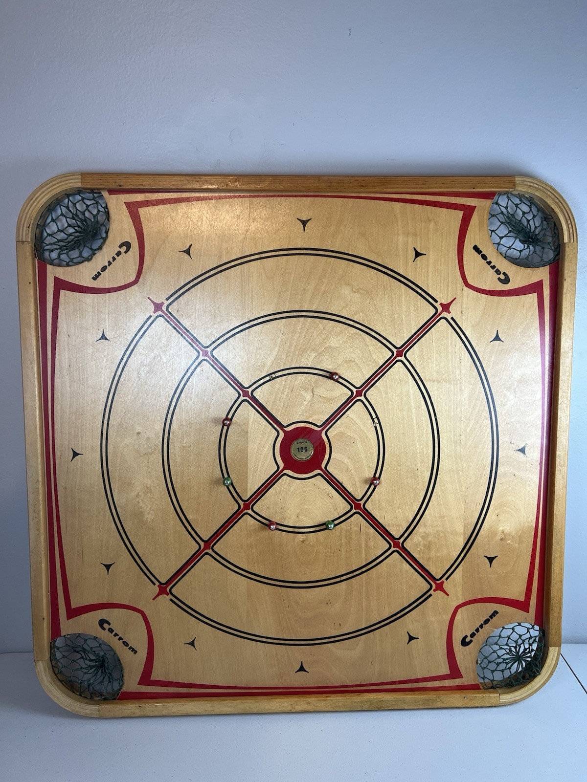 Vibrant VTG 1960s Carrom Model 106 Double Sided-Nice Wall Art Game Room Man Cave