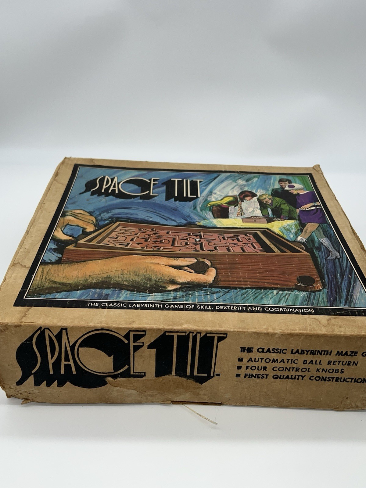 Vintage 60’s Tilt Vintage Space Maze Marble Game Original Box Labyrinth