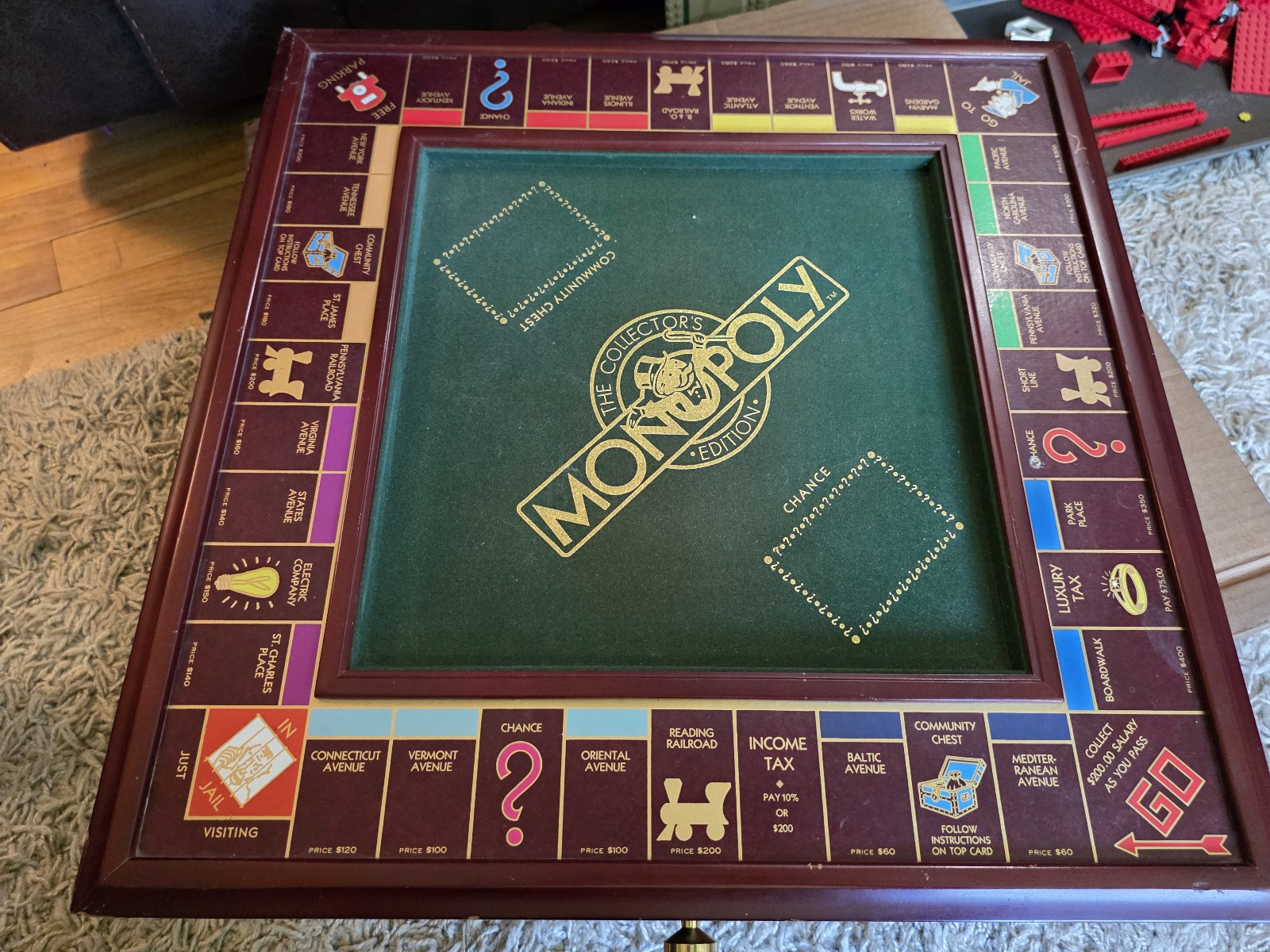 Franklin Mint MONOPOLY Collector’s Edition Wood Board Game 1991 Complete* W/ COA