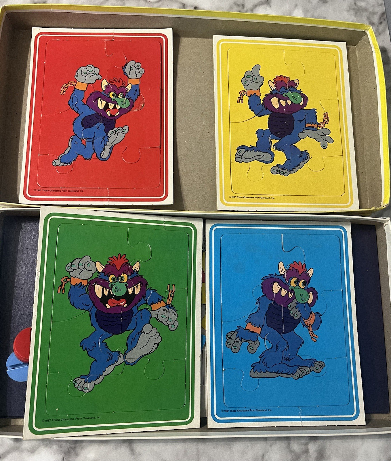 My Pet Monster Madcap Memory Game Golden 1987 Board Game COMPLETE