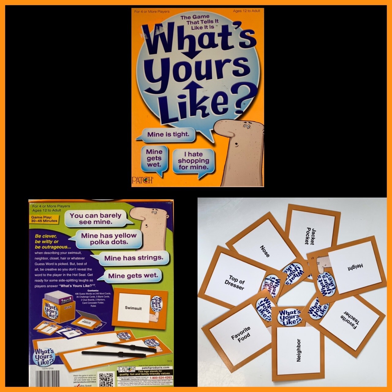 Guessing Game “What’s Yours Like?” Fun Group Party Night Game by Patch Complete