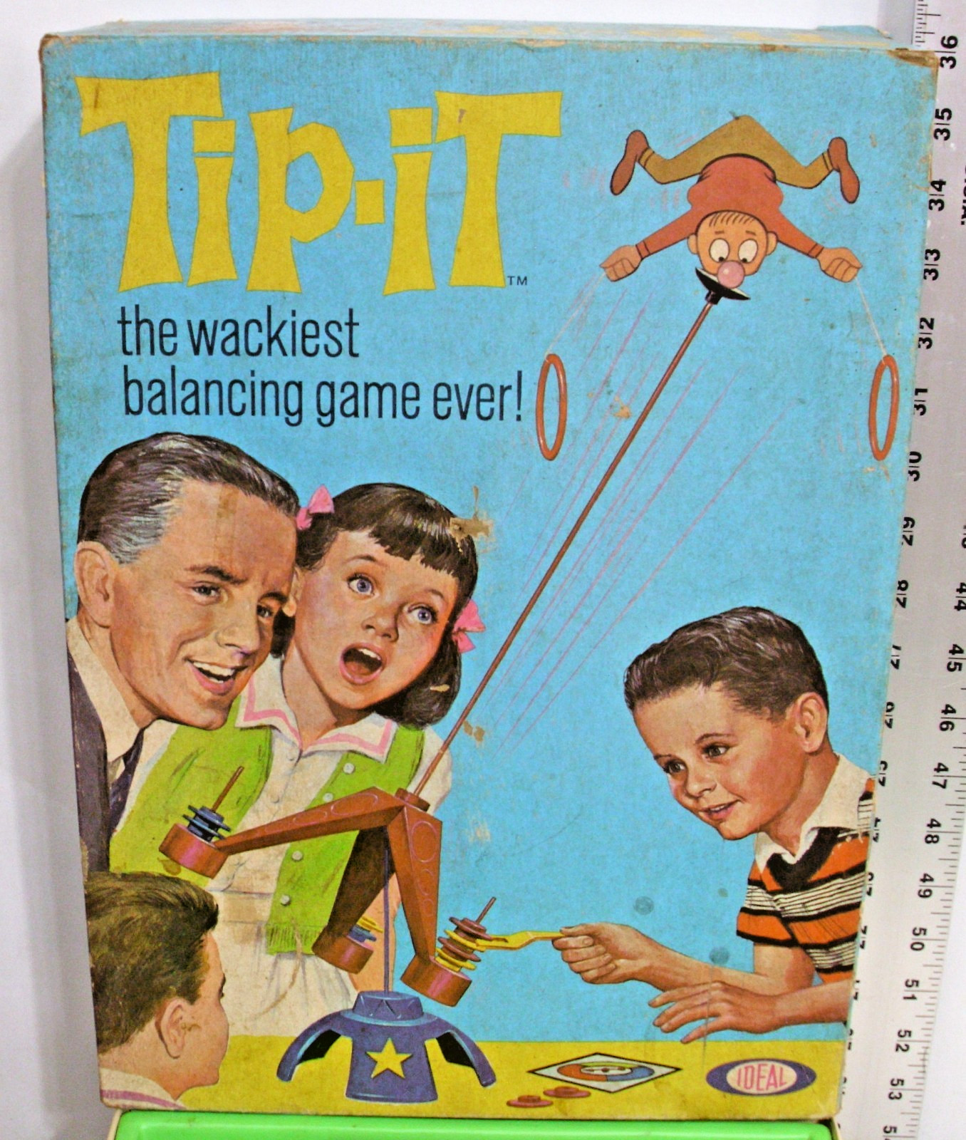 IDEAL TIP IT THE WACKIEST BALANCE GAME 1967 BOXED
