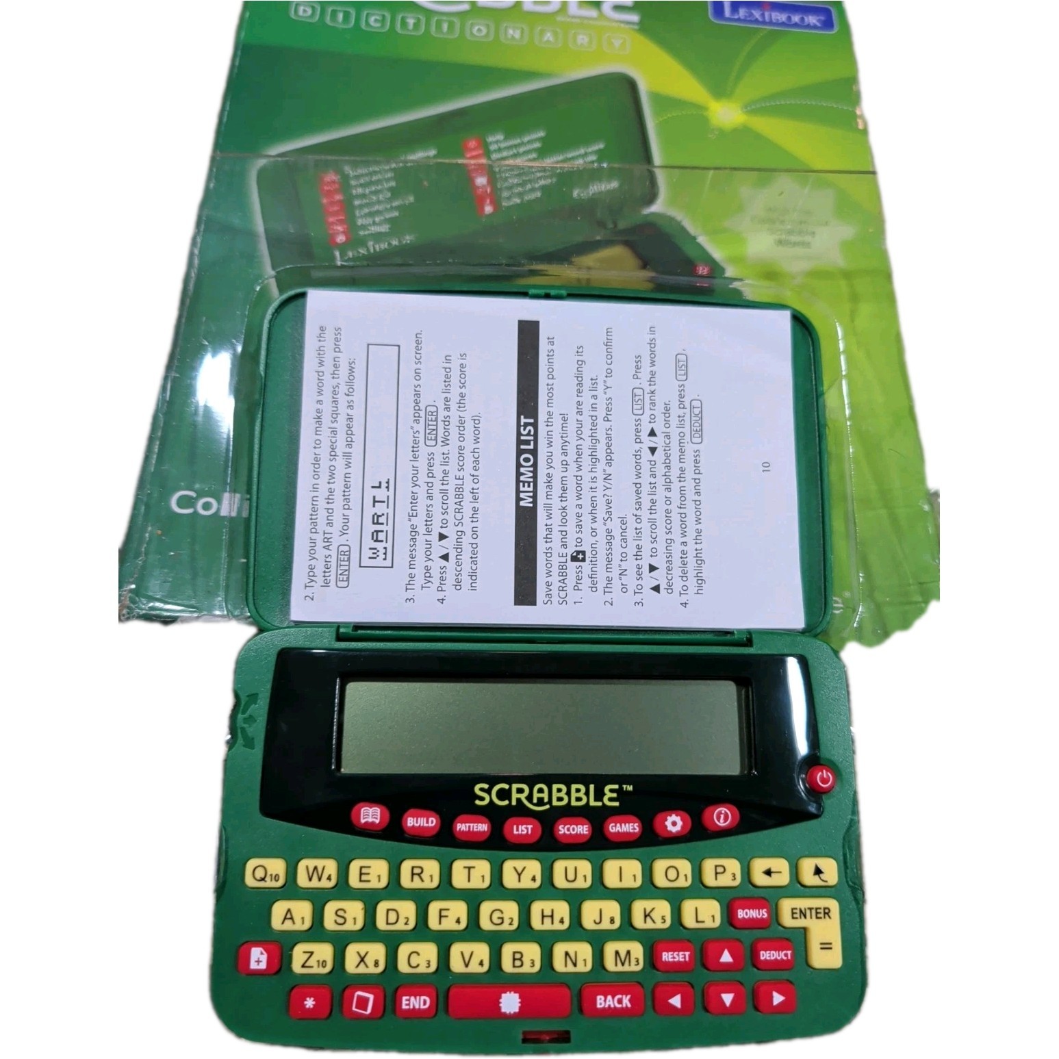 Lexibook Scrabble Dictionary Model SCF-328AEN Boxed With Instructions