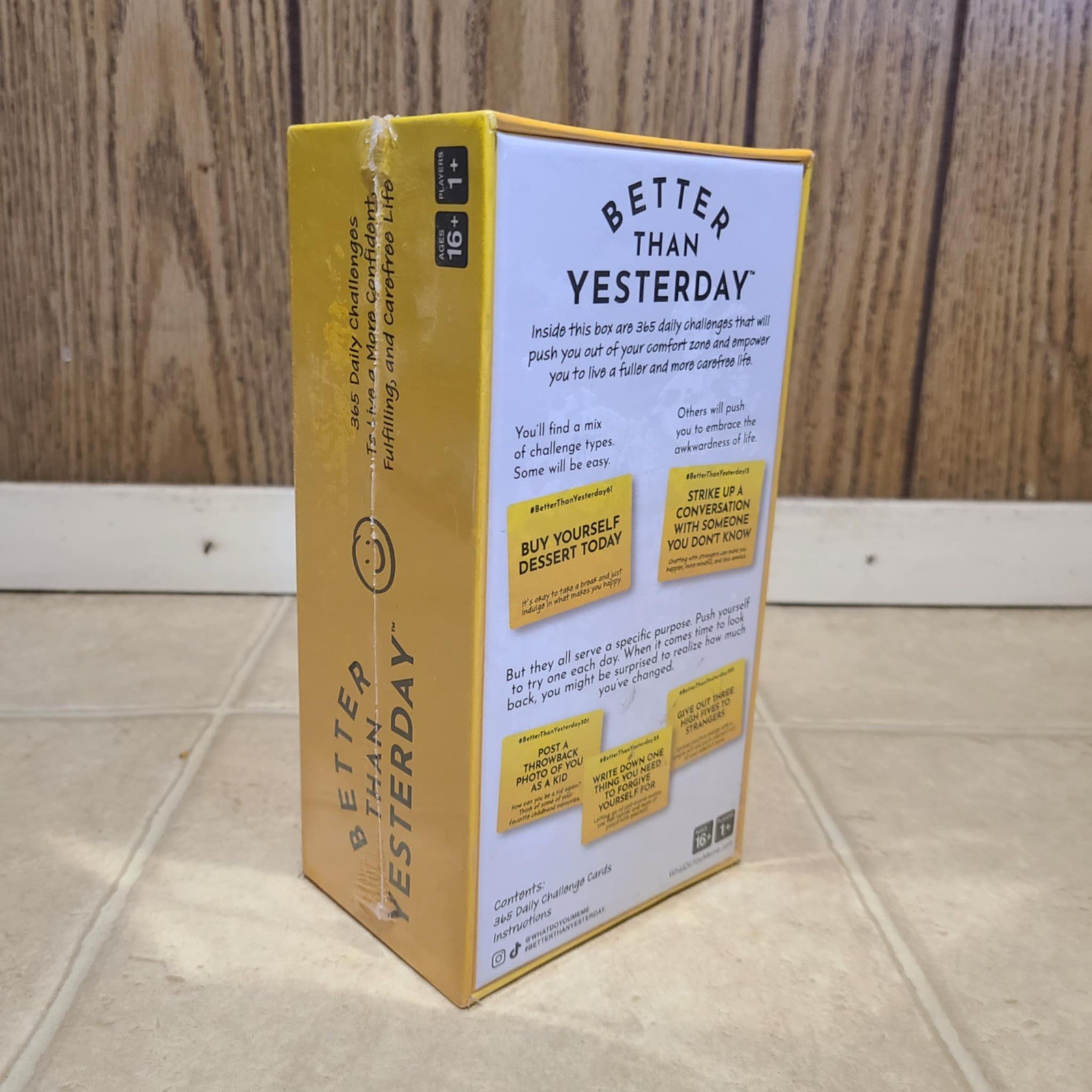 Better Than Yesterday 365 Daily Challenges Life Fullfilling Game NEW Sealed